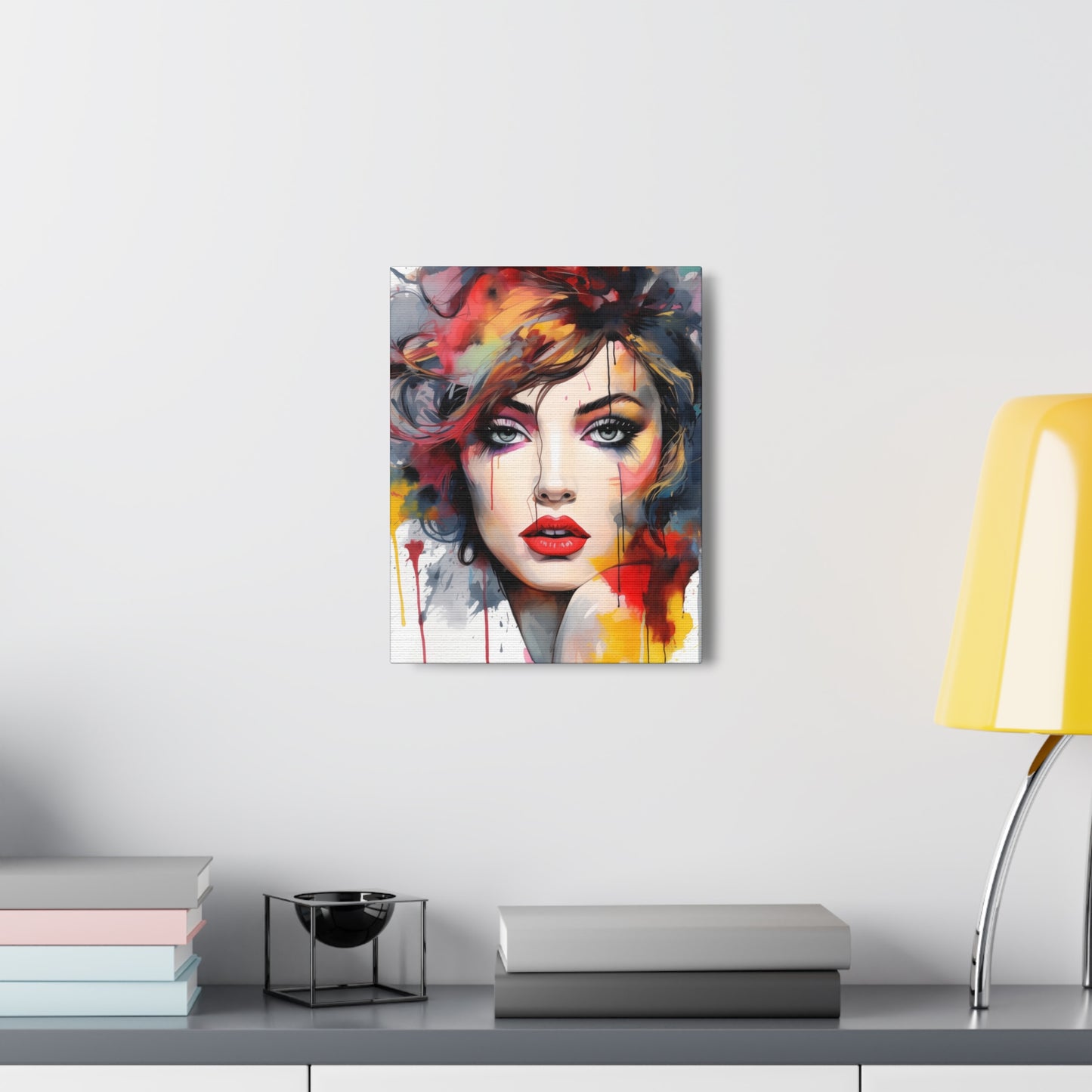 Canvas Wall Art, Gallery Wrapped Pop Art, Femme Doll Wall Art – Alessia