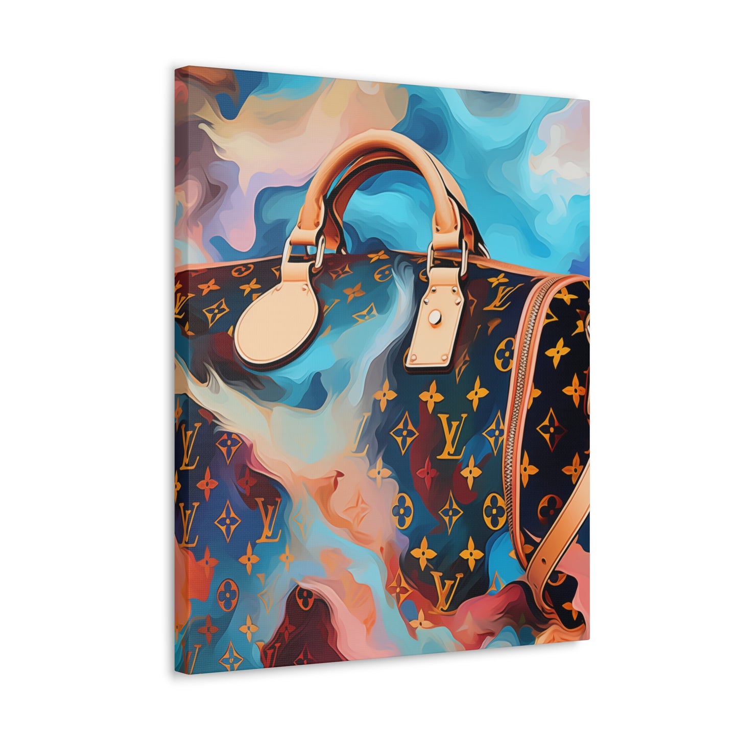 Canvas Gallery Wrap - LV Designer Inspired Wall Art - Abstract