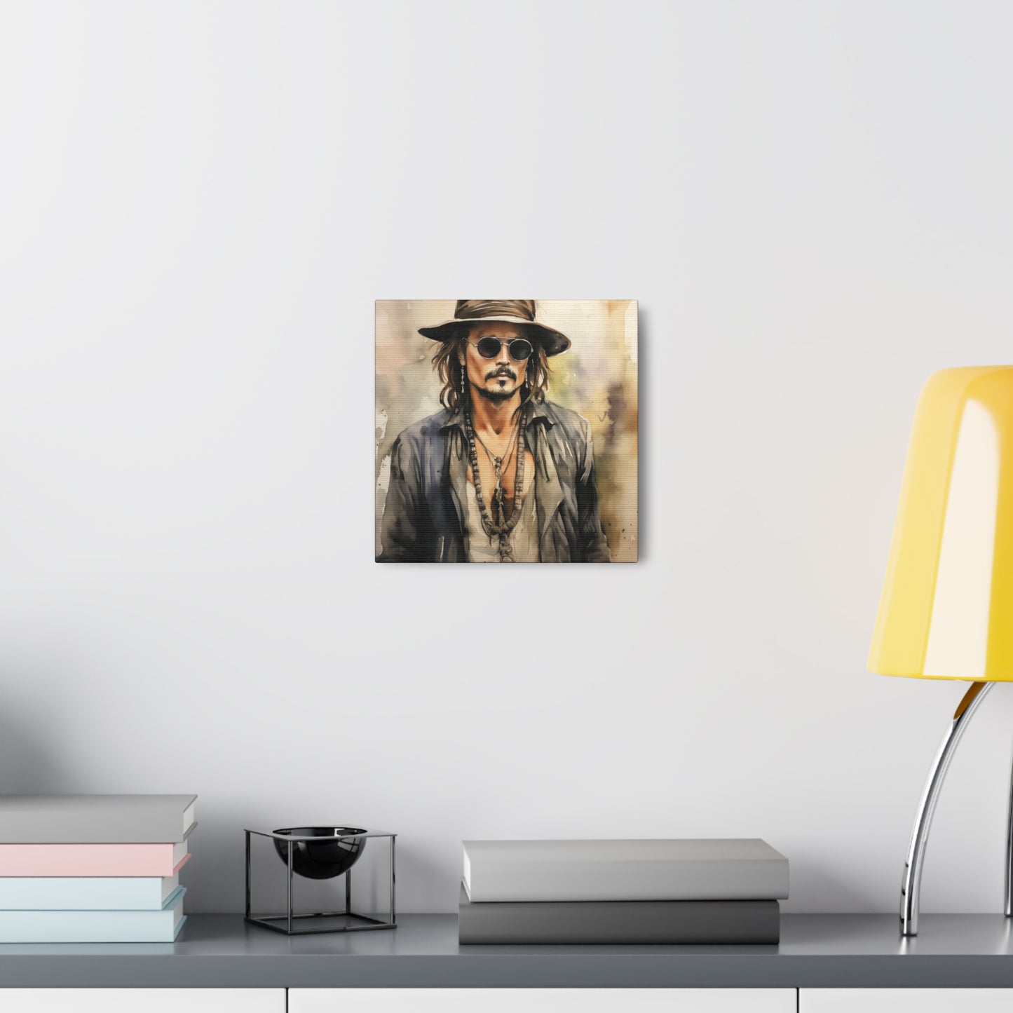 Gallery Wrapped Canvas, Celebrity Inspired, Pop Art Canvas – Johnny