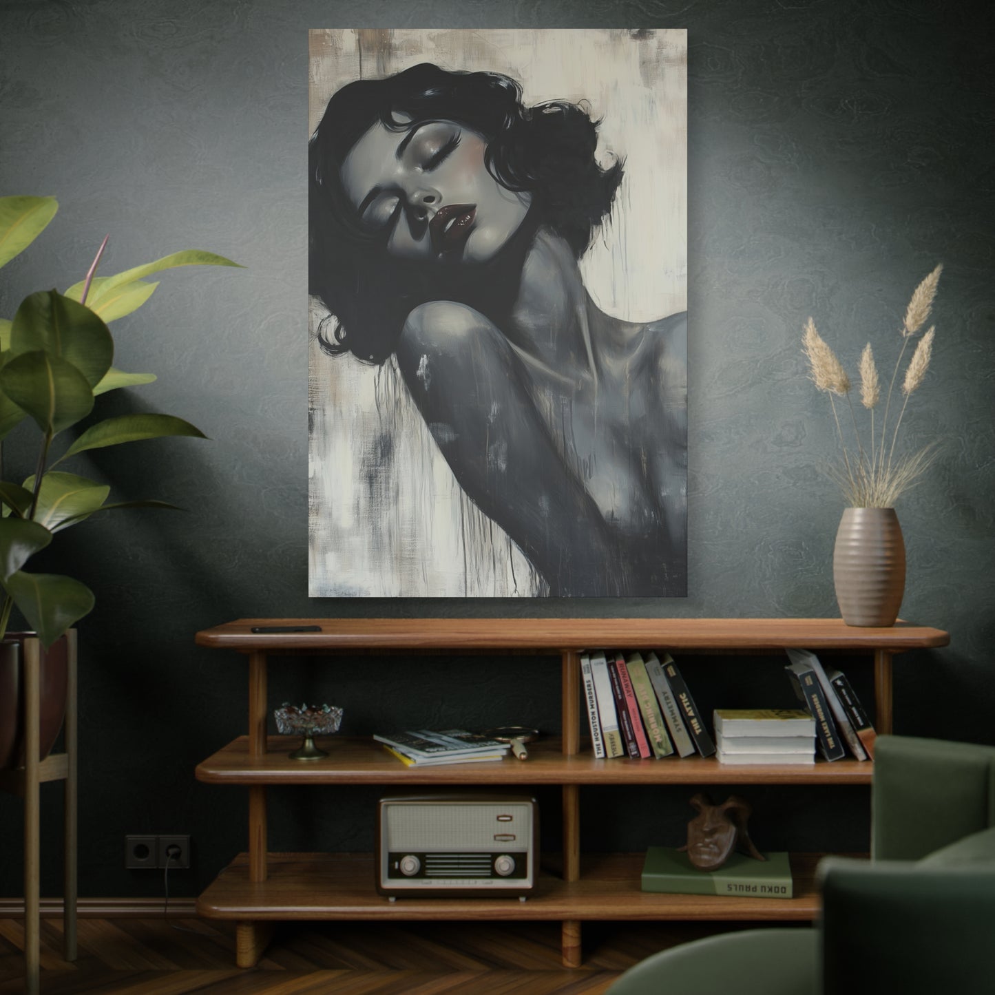 Gallery Wrapped Canvas, Sinners and Saints Art Canvas, Erotic Pinup Art Canvas – Lonna