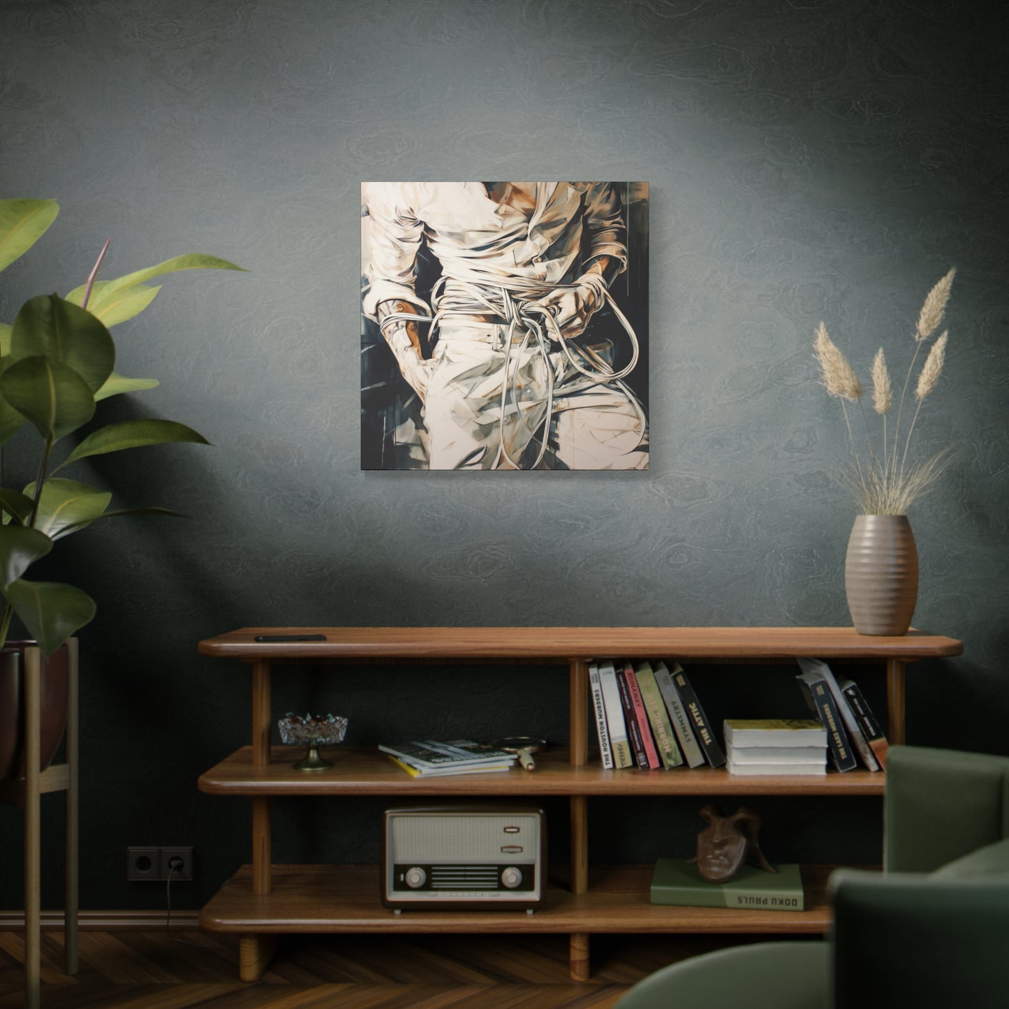 Gallery Wrapped Canvas, Ropes and Reverence Art Canvas, Erotic Shibari Art Canvas – Lucien