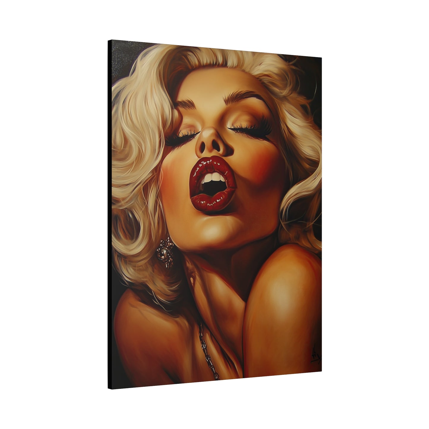Gallery Wrapped Canvas, Guilt and Grit Adult Art Canvas, Erotic Pinup Art Canvas – Evangeline