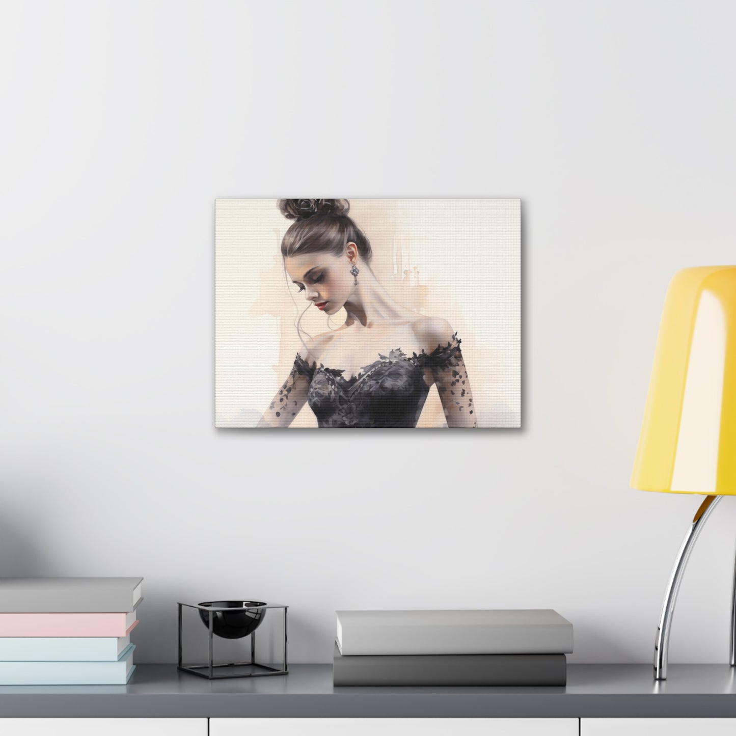Gallery Wrapped Canvas, Ballerina Beauty, Ballet Art Canvas – Lola