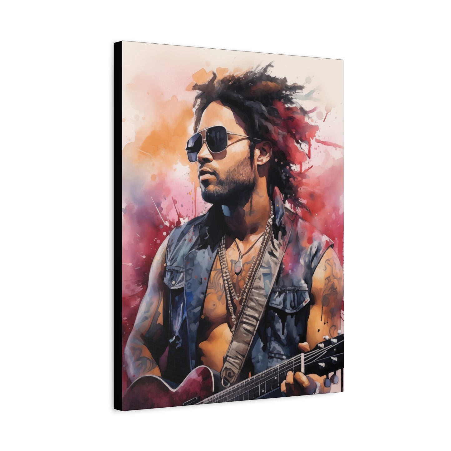 Gallery Wrapped Canvas, Celebrity Inspired, Pop Art Canvas – Lenny