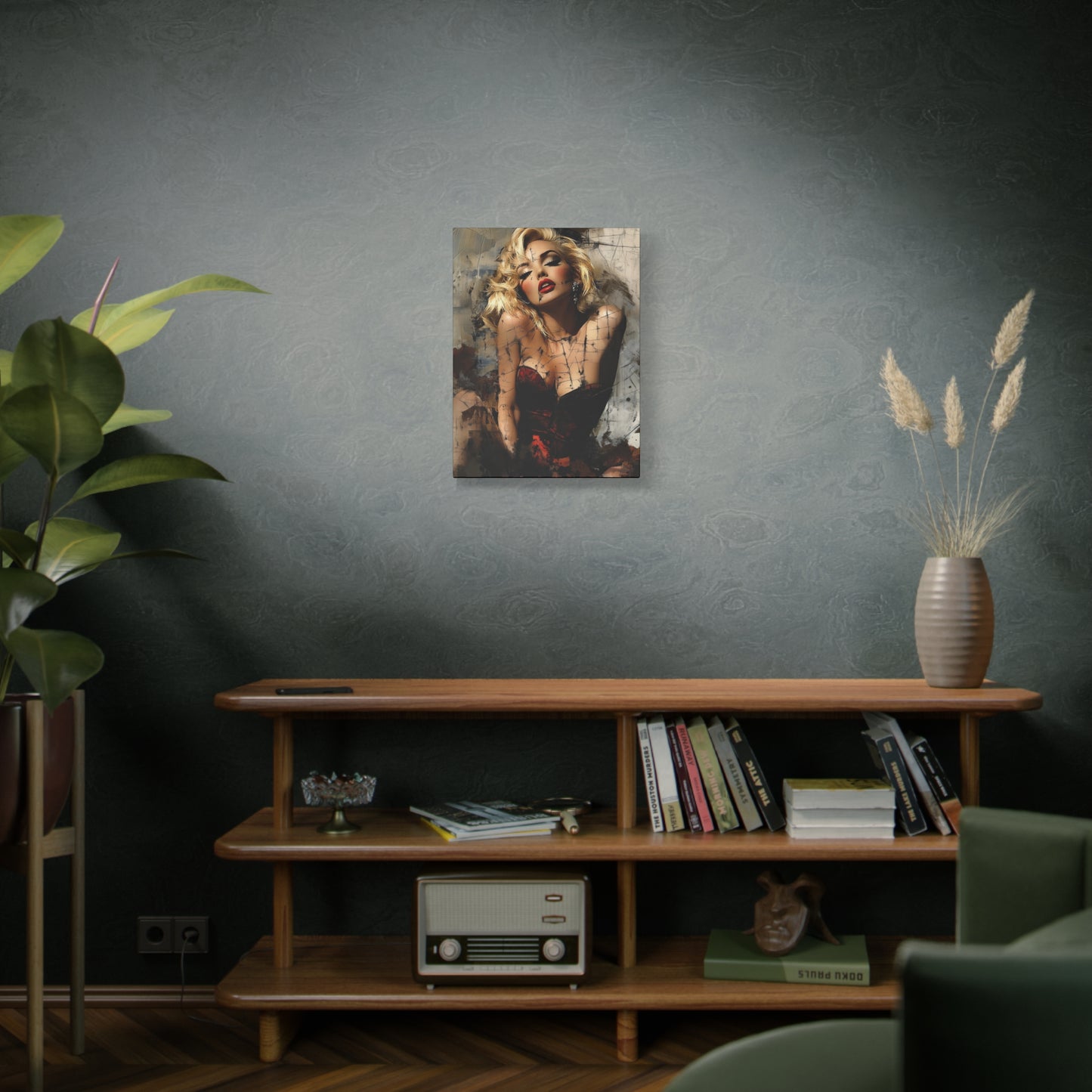 Gallery Wrapped Canvas, Guilt and Grit Adult Art Canvas, Erotic Pinup Art Canvas – Margaux