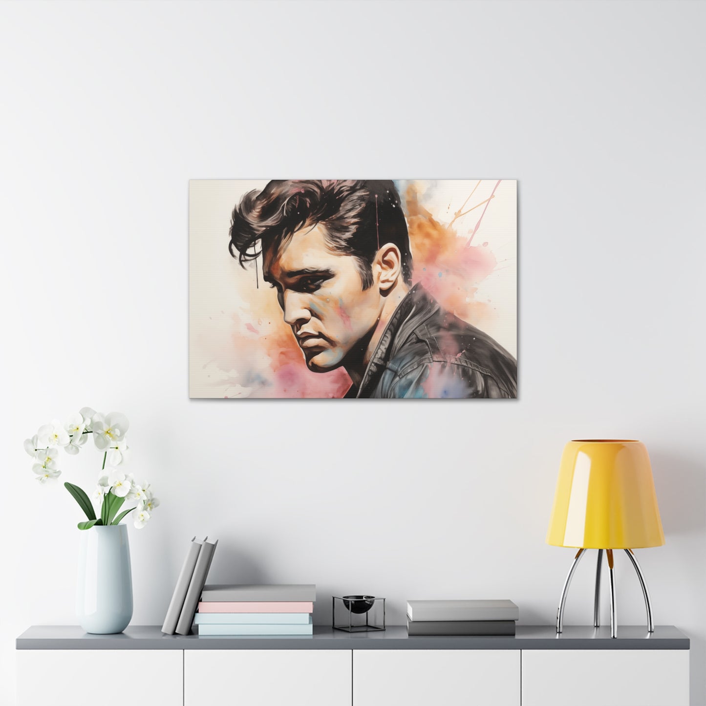 Gallery Wrapped Canvas, Celebrity Inspired, Pop Art Canvas – Elvis