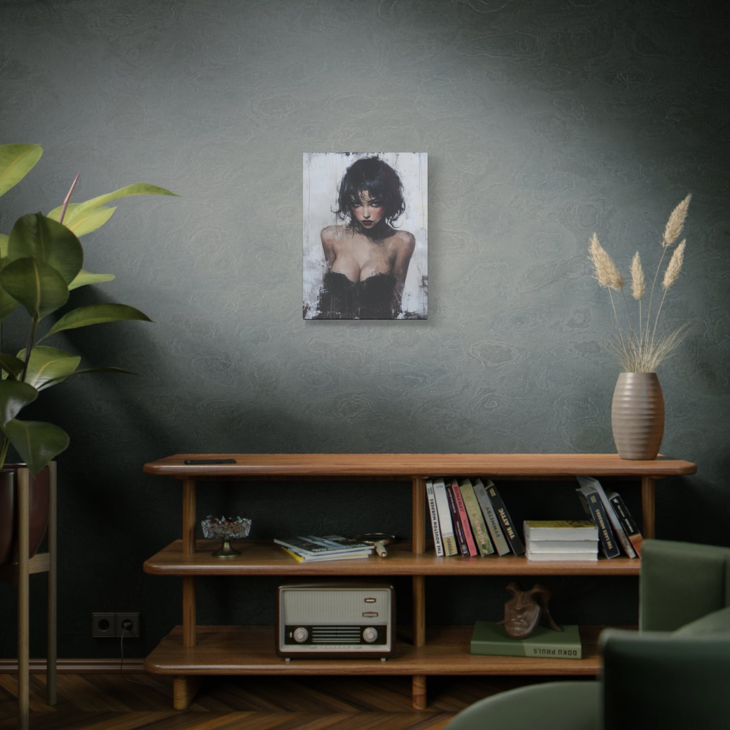 Gallery Wrapped Canvas, Sinners and Saints Art Canvas, Erotic Pinup Art Canvas – Lorna