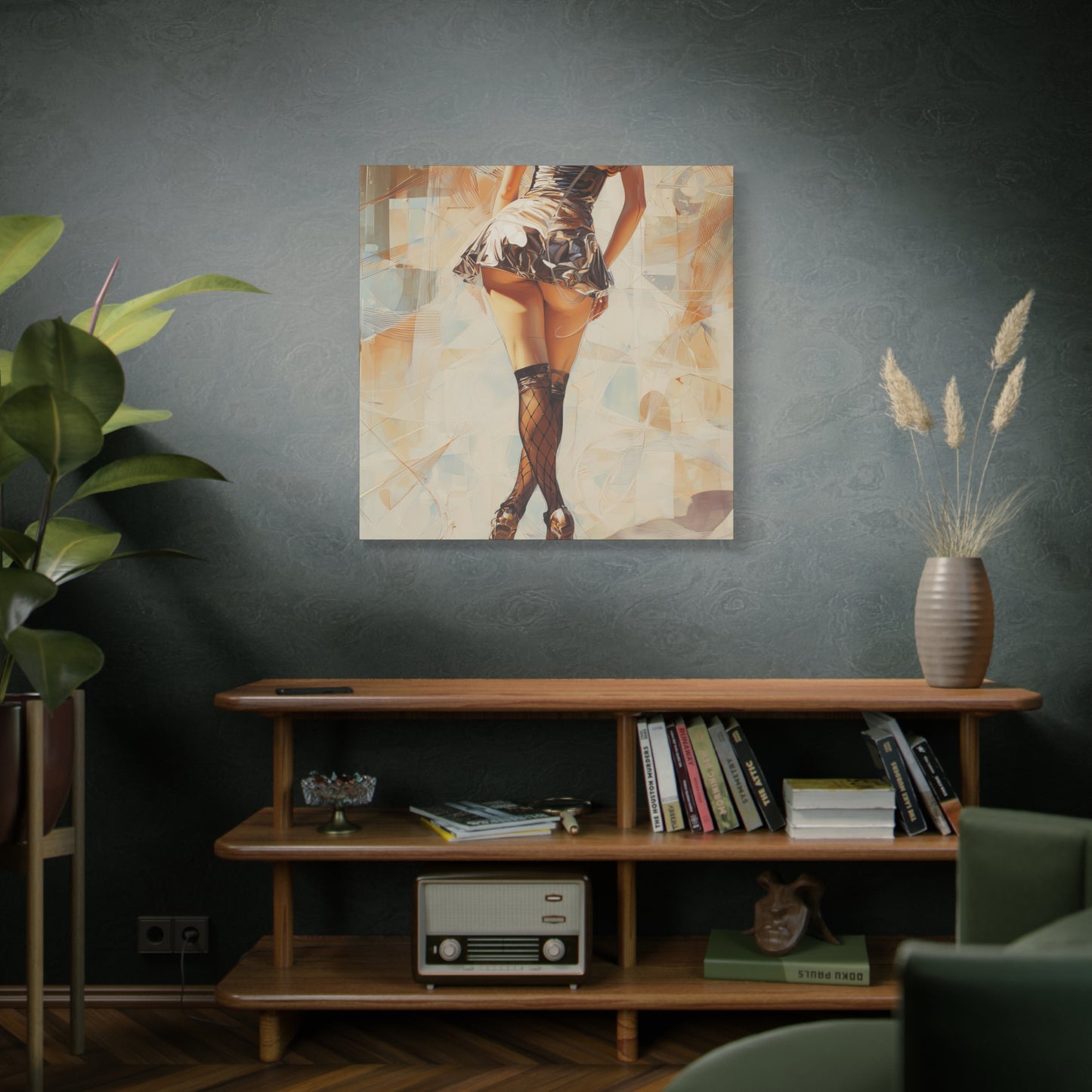 Gallery Wrapped Canvas, Tongue and Cheek Art Canvas, Naughty Girl Art Canvas – Gilda