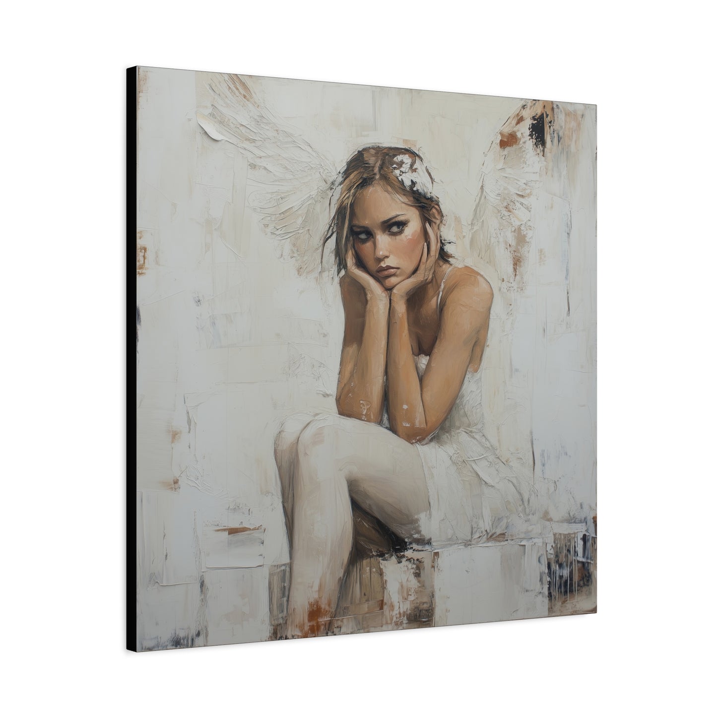Gallery Wrapped Canvas, Sinners and Saints Art Canvas, Angel Art Canvas – Amber