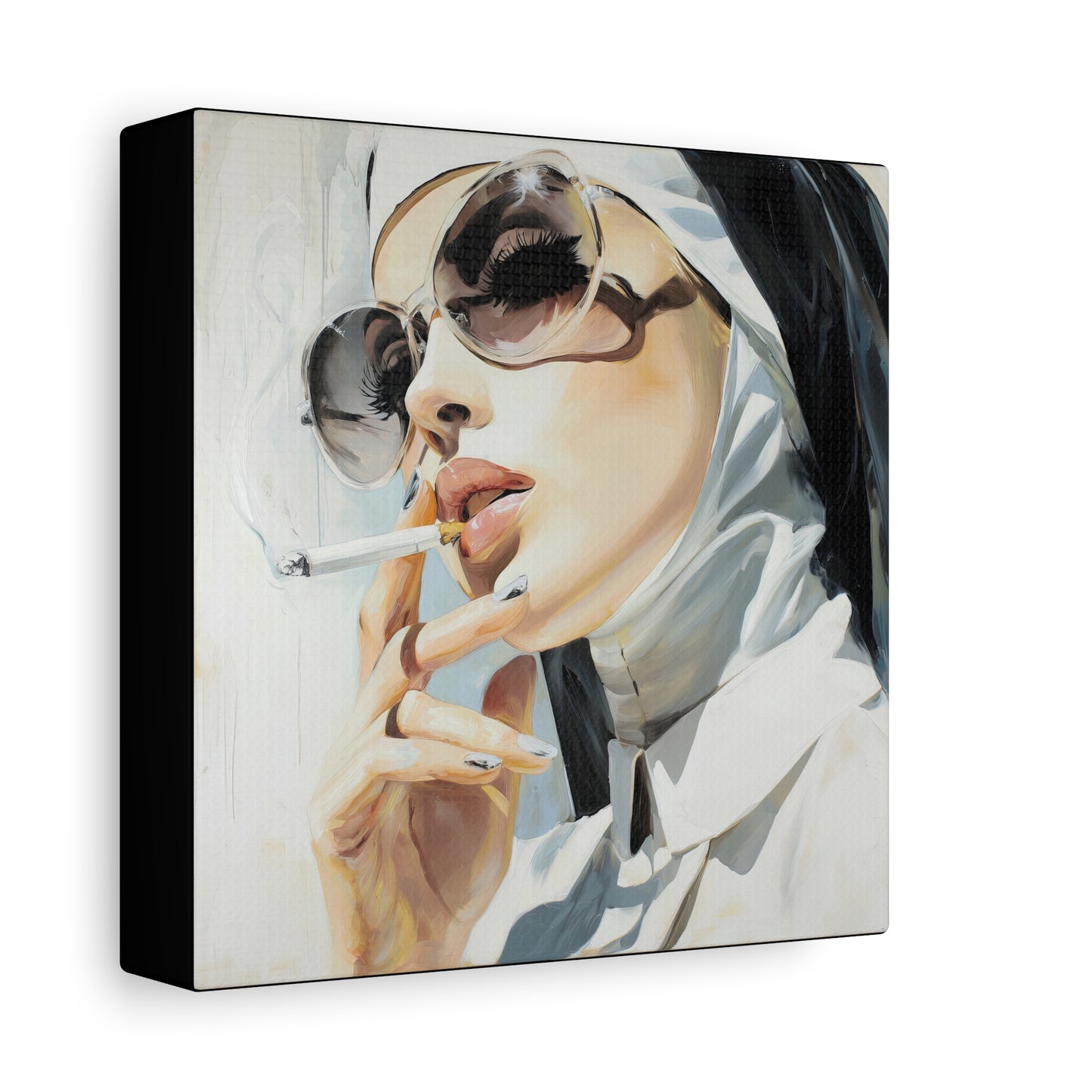 Gallery Wrapped Canvas, Habits and Heresy Art Canvas, Naughty Nuns Art Canvas – Sister Theodora