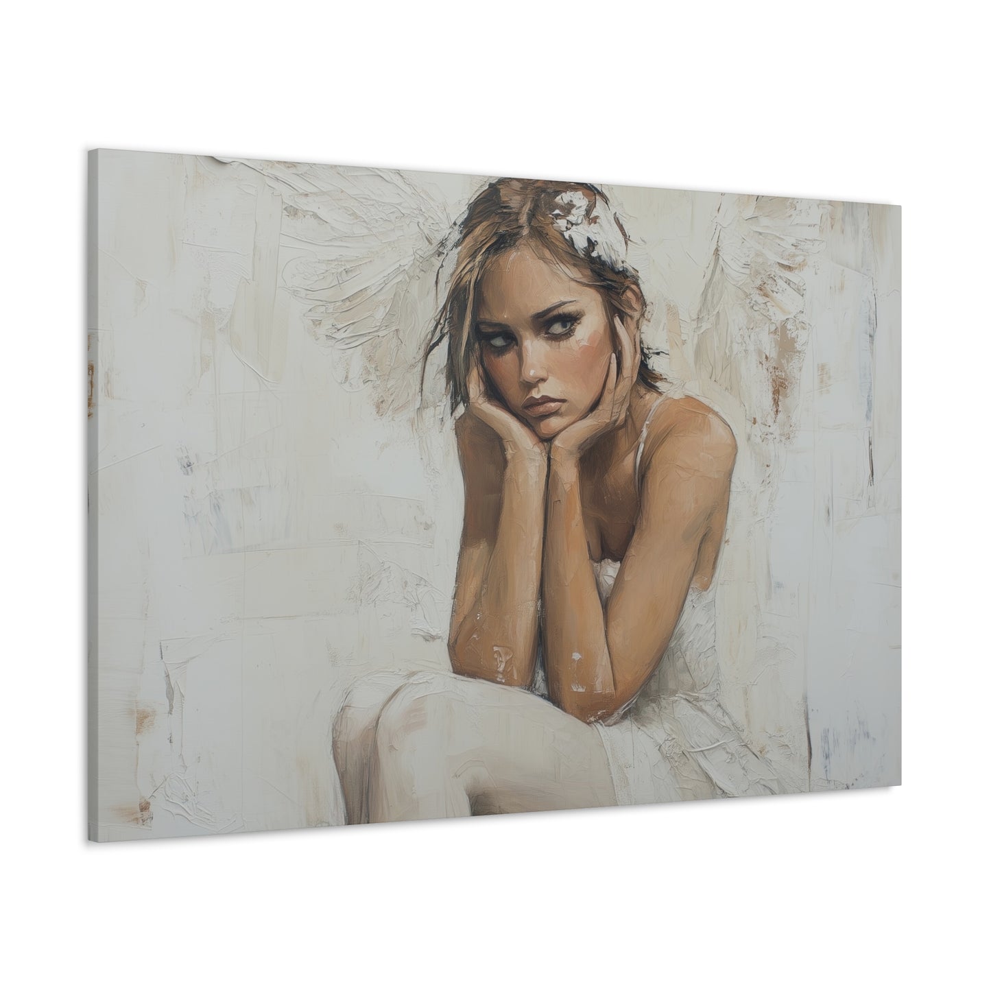Gallery Wrapped Canvas, Sinners and Saints Art Canvas, Angel Art Canvas – Amber