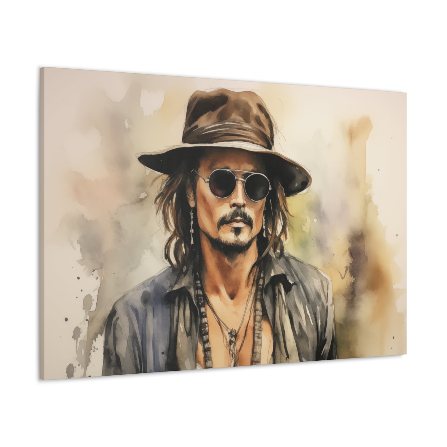 Gallery Wrapped Canvas, Celebrity Inspired, Pop Art Canvas – Johnny