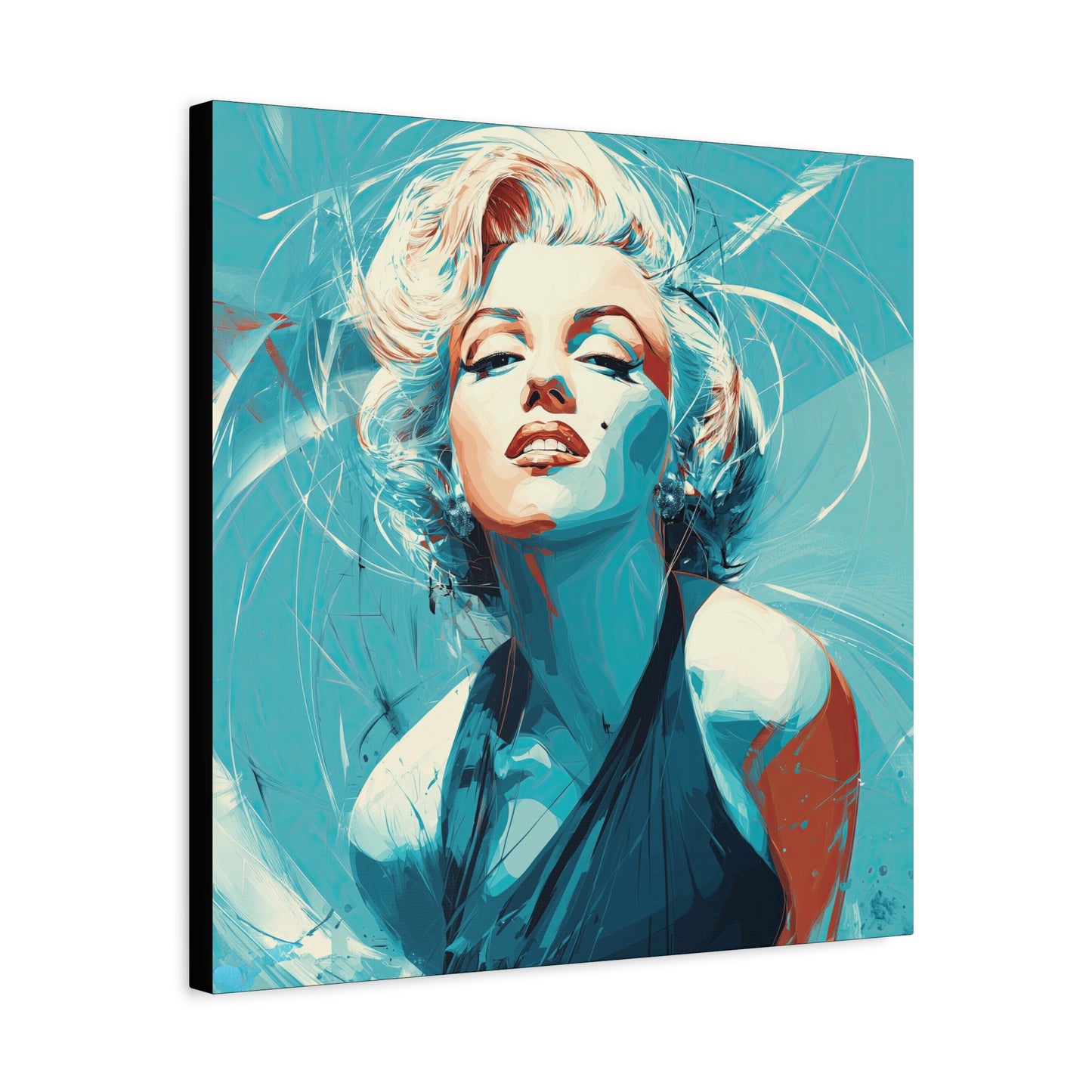 Gallery Wrapped Canvas, The Diva Project Art Canvas, Pinup Art Canvas – Marilyn Monroe - SEVEN