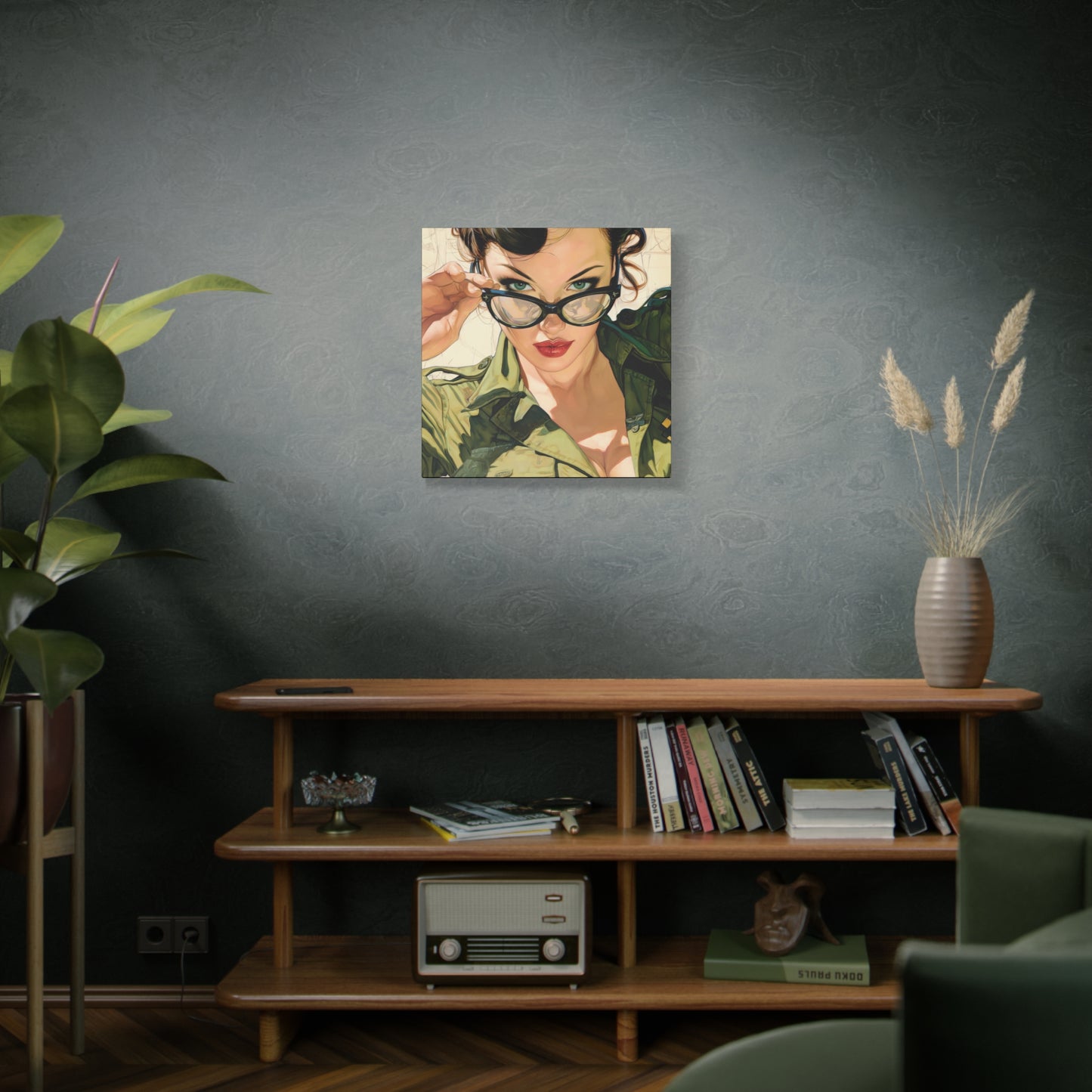 Gallery Wrapped Canvas, Liberty and Lace Art Canvas, Erotic Pinup Art Canvas – Tawney