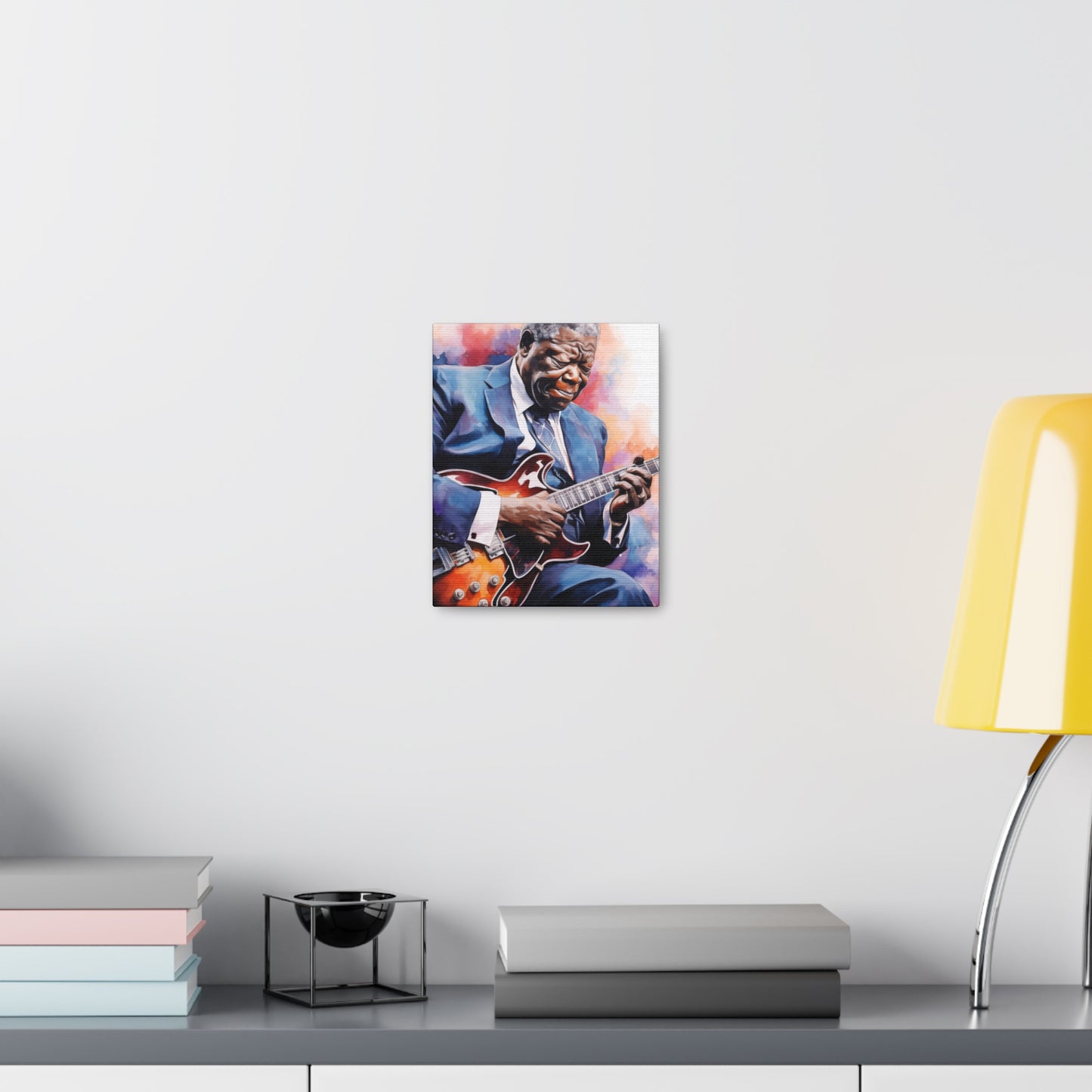 Gallery Wrapped Canvas, Celebrity Inspired, Pop Art Canvas – The King Also