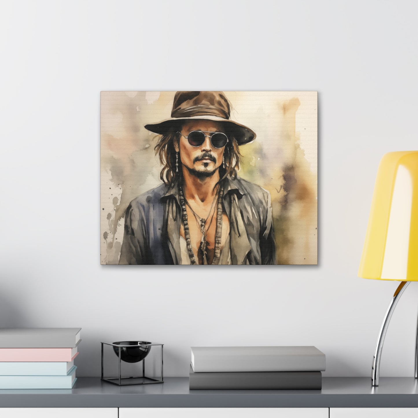 Gallery Wrapped Canvas, Celebrity Inspired, Pop Art Canvas – Johnny
