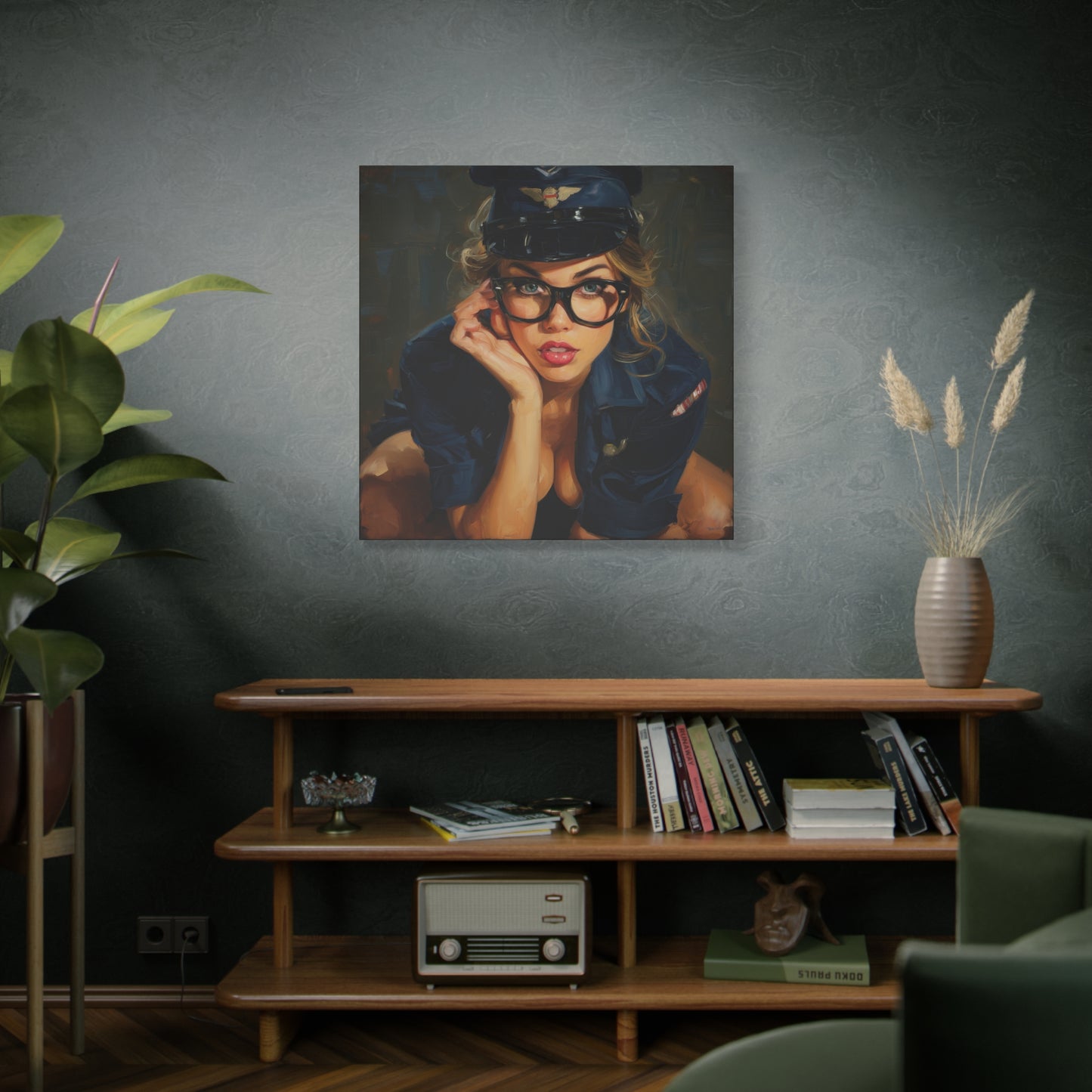 Gallery Wrapped Canvas, Liberty and Lace Art Canvas, Erotic Pinup Art Canvas – Savannah