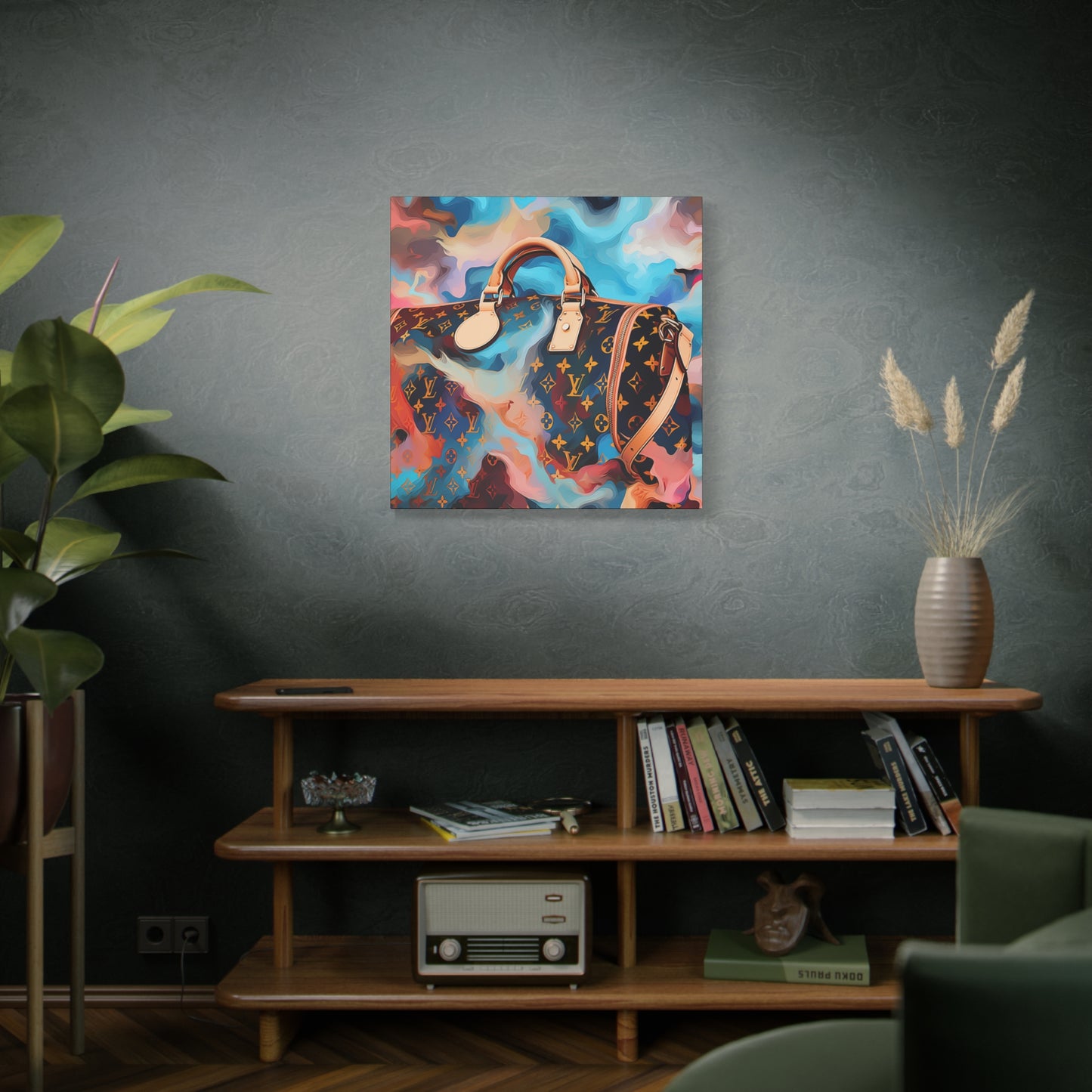 Canvas Gallery Wrap - LV Designer Inspired Wall Art - Abstract