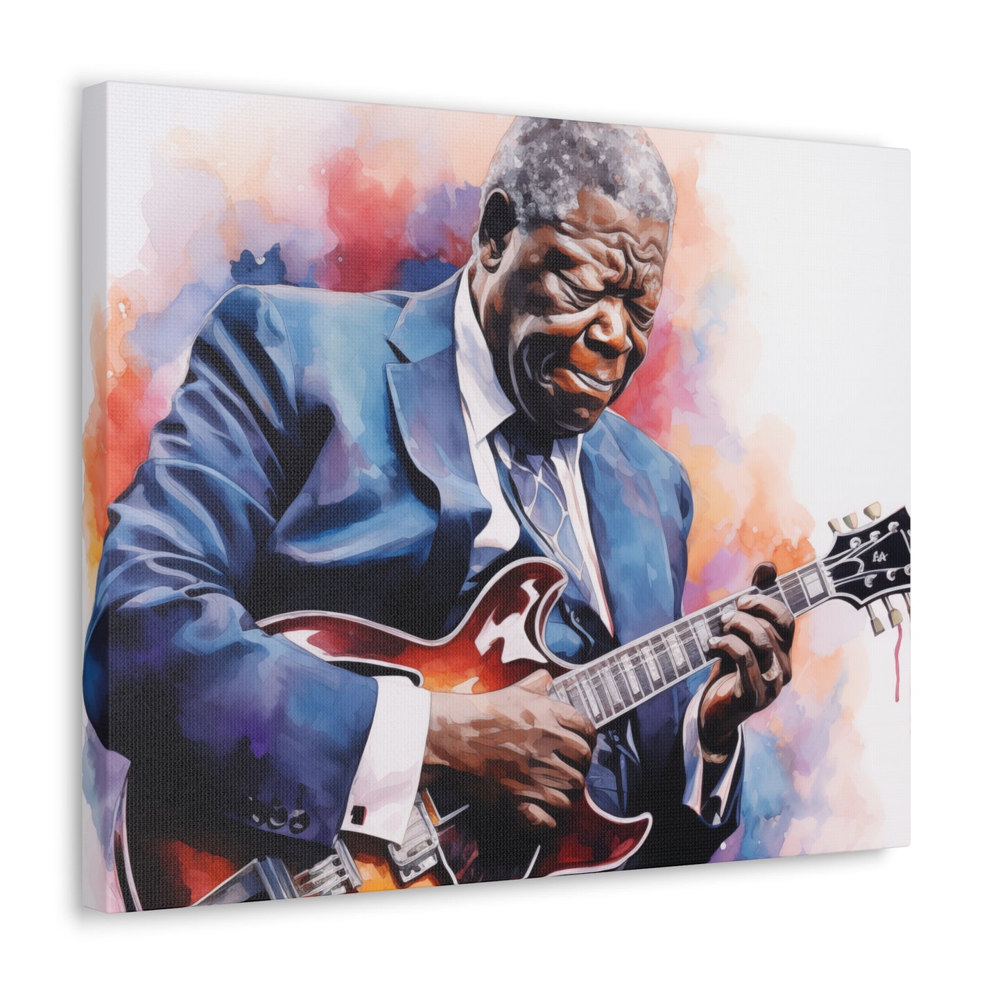 Gallery Wrapped Canvas, Celebrity Inspired, Pop Art Canvas – The King Also
