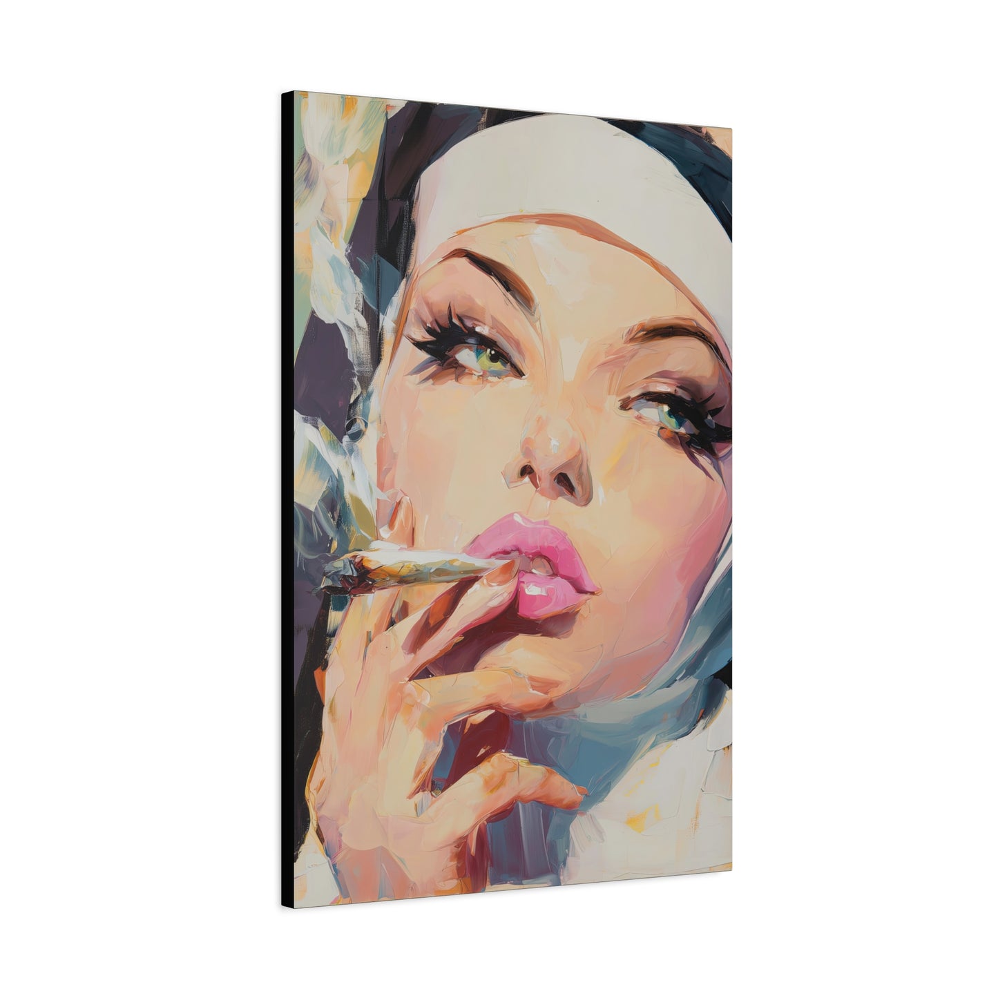 Gallery Wrapped Canvas, Habits and Heresy Art Canvas, Naughty Nuns Art Canvas – Sister Felicity