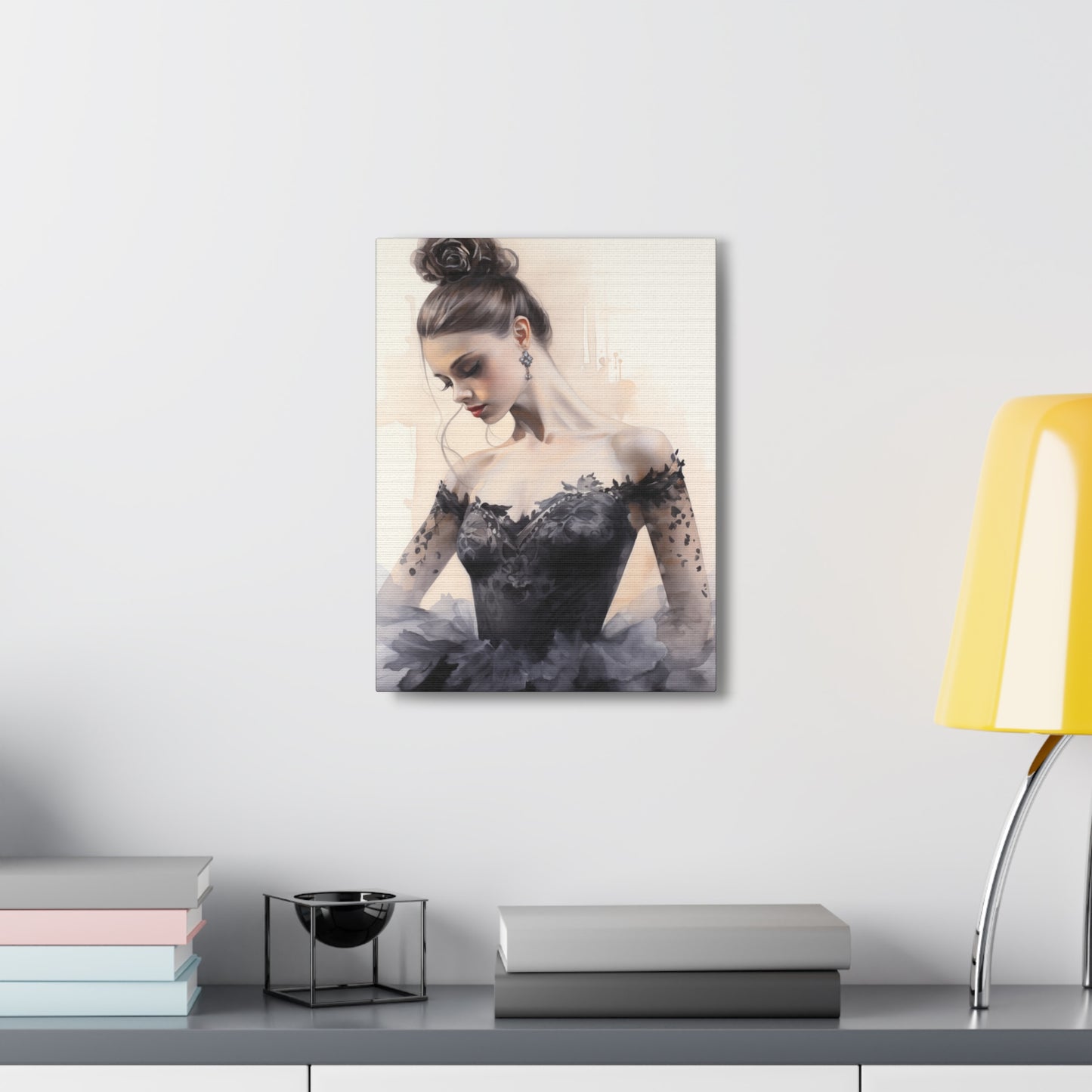 Gallery Wrapped Canvas, Ballerina Beauty, Ballet Art Canvas – Lola