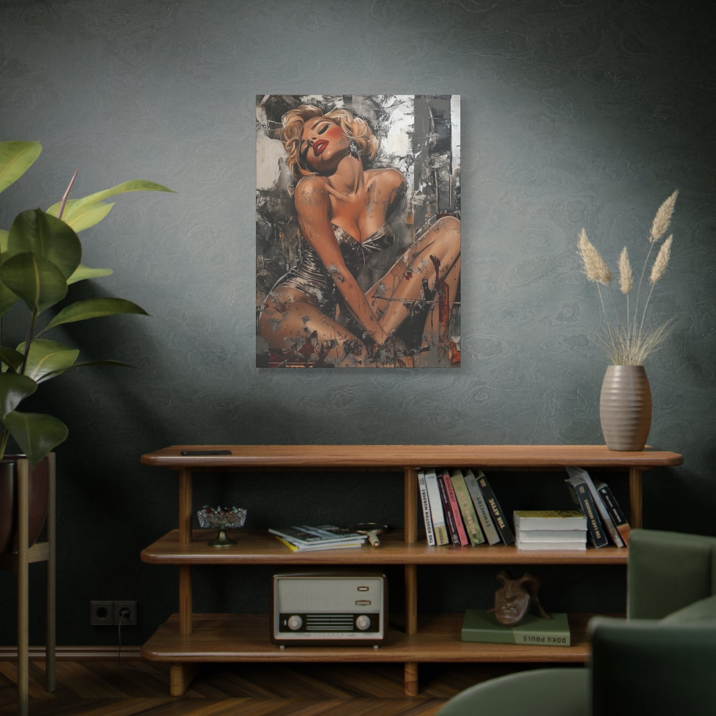 Gallery Wrapped Canvas, Guilt and Grit Adult Art Canvas, Erotic Pinup Art Canvas – Juliette