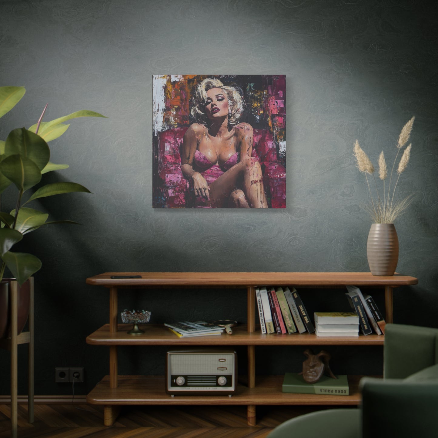 Gallery Wrapped Canvas, Guilt and Grit Art Canvas, Erotic Pinup Art Canvas – Alexis