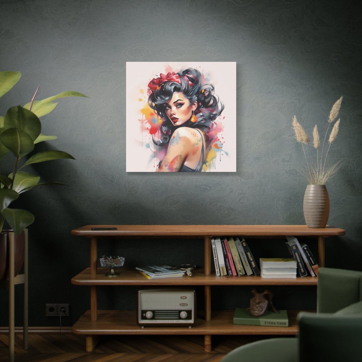 Canvas Wall Art, Gallery Wrapped Pop Art, Femme Doll Wall Art – Genevieve