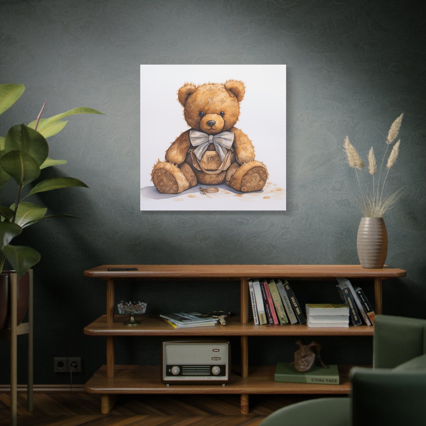 Canvas Gallery Wrap - Designer Trunk Bear Wall Art - Ring