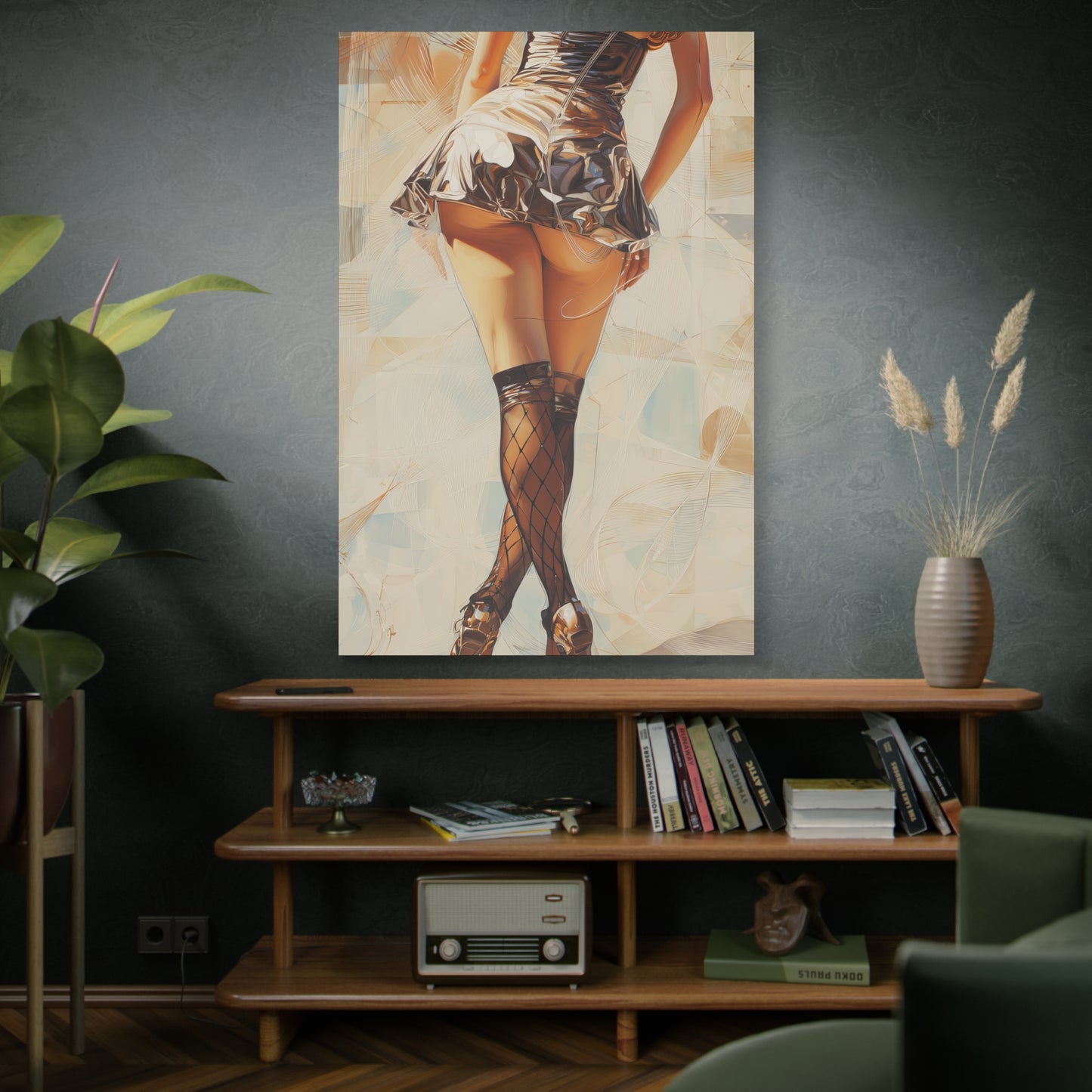 Gallery Wrapped Canvas, Tongue and Cheek Art Canvas, Naughty Girl Art Canvas – Gilda