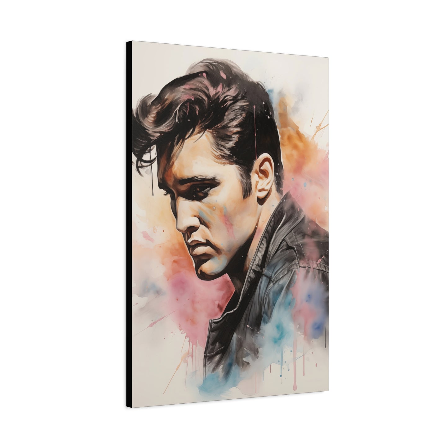 Gallery Wrapped Canvas, Celebrity Inspired, Pop Art Canvas – Elvis