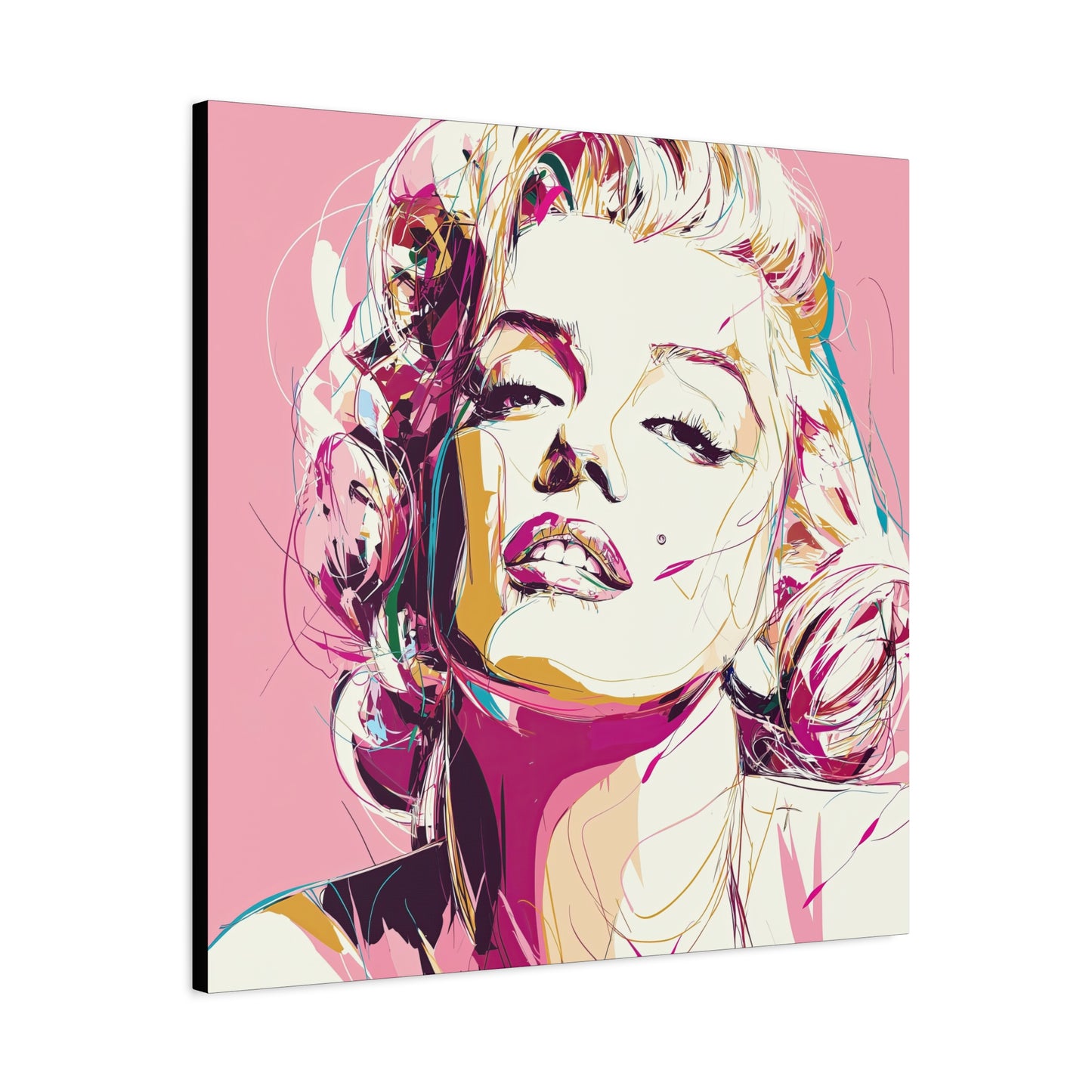 Gallery Wrapped Canvas, The Diva Project Art Canvas, Pinup Art Canvas – Marilyn Monroe - SIX