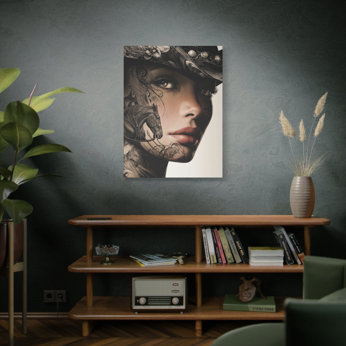 Gallery Wrapped Canvas, Wranglers and Wreckage Art Canvas, Erotic Pinup Art Canvas – Memphis