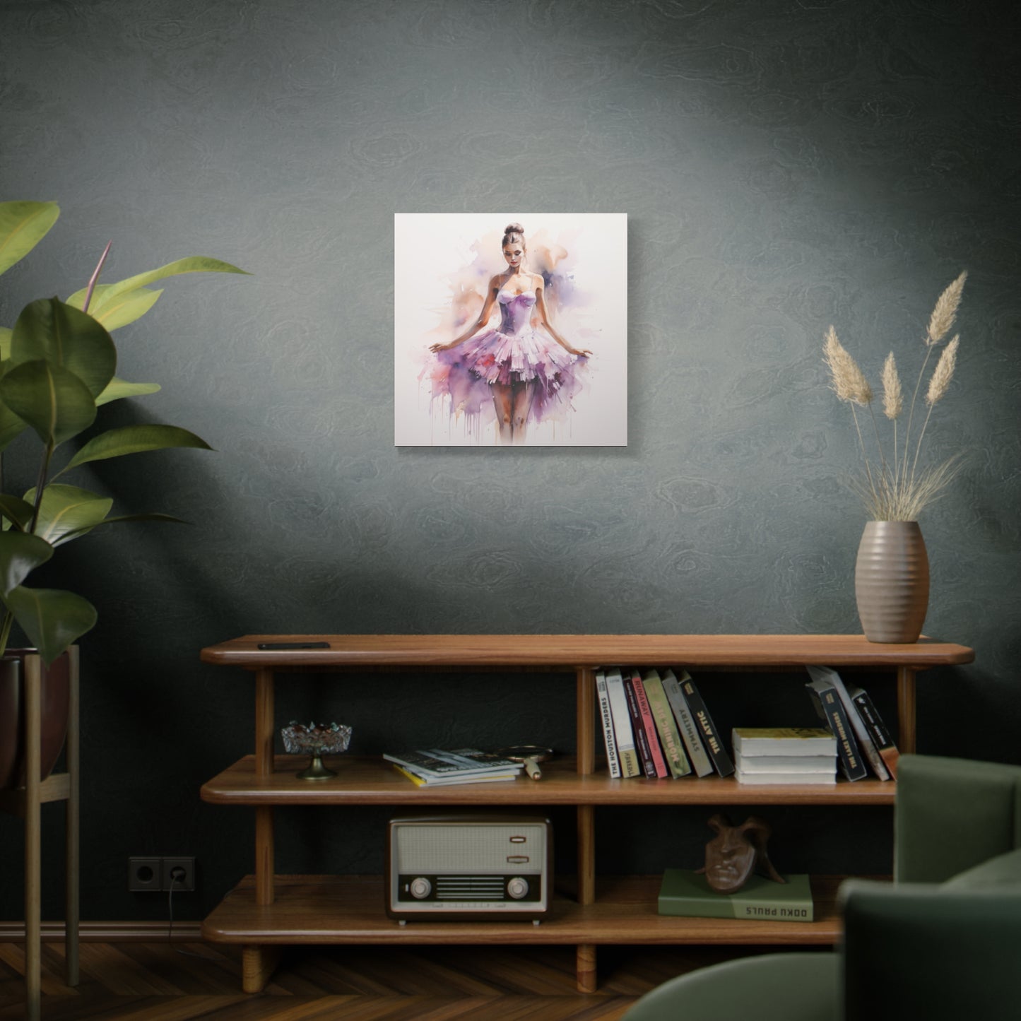 Pointes and Platforms, Gallery Wrapped Canvas, Ballerina Beauty, Ballet Art Canvas – Joanna