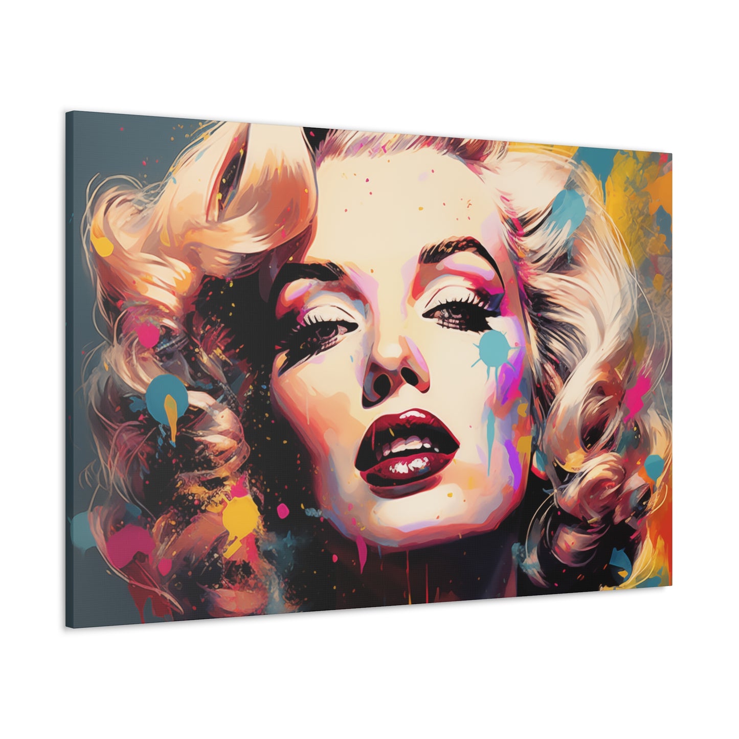 Canvas Wall Art, Gallery Wrapped Pop Art, Celebrity Wall Art – Marilyn Monroe - Abstract