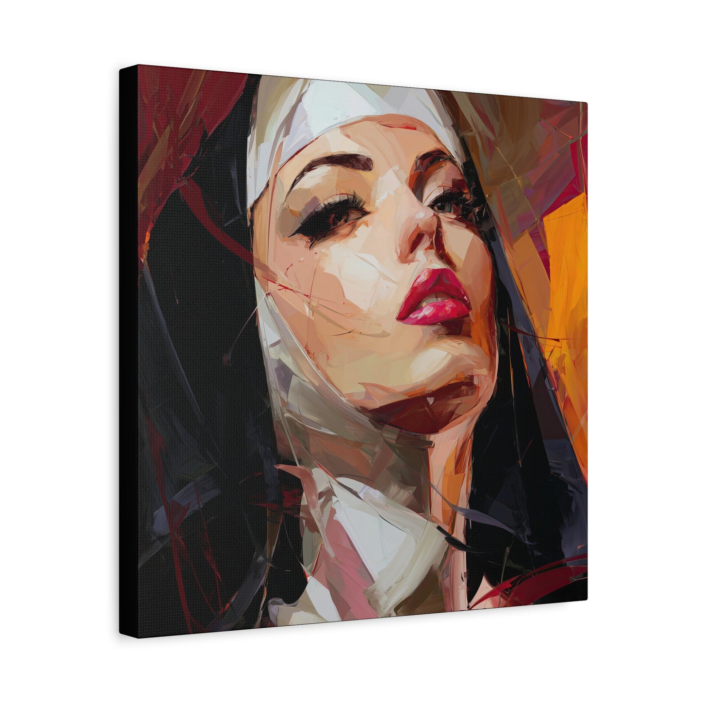 Gallery Wrapped Canvas, Habits and Heresy Art Canvas, Naughty Nuns Art Canvas – Sister Veritas