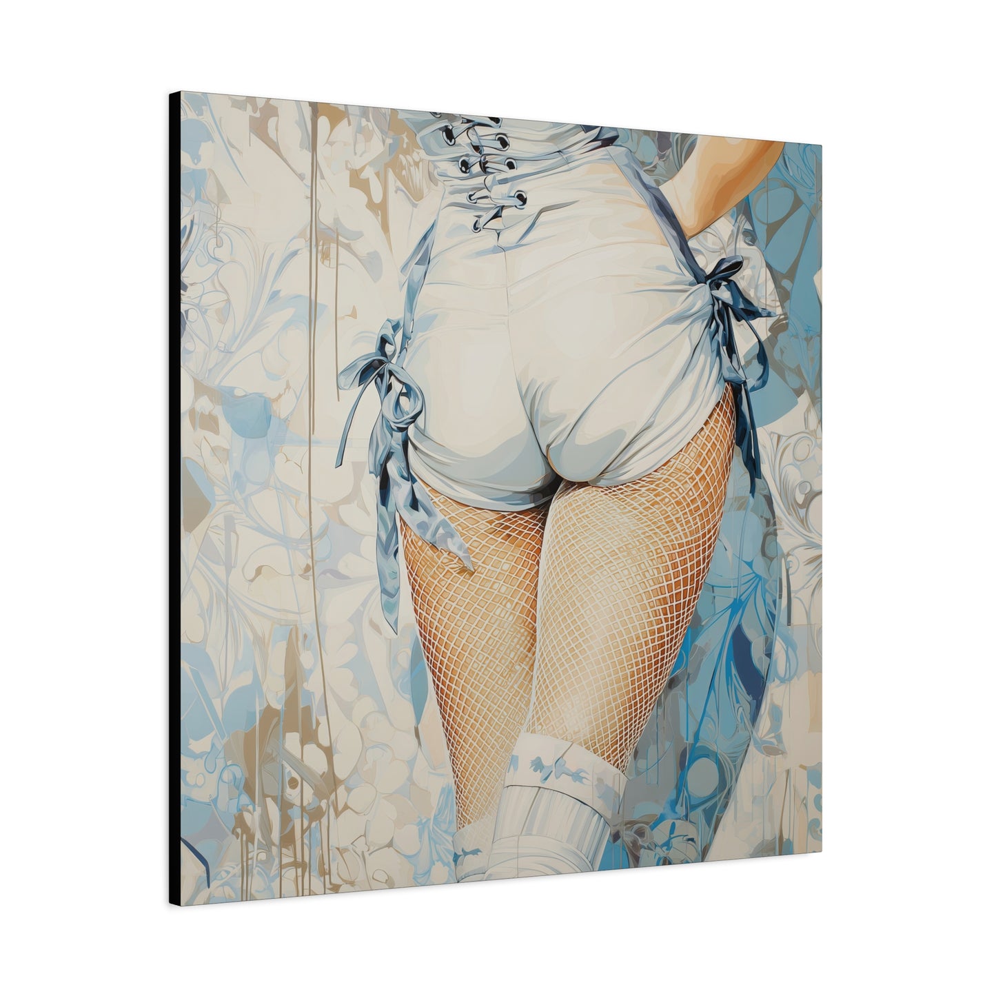 Gallery Wrapped Canvas, Tongue and Cheek Art Canvas, Naughty Girl Art Canvas – Abigail