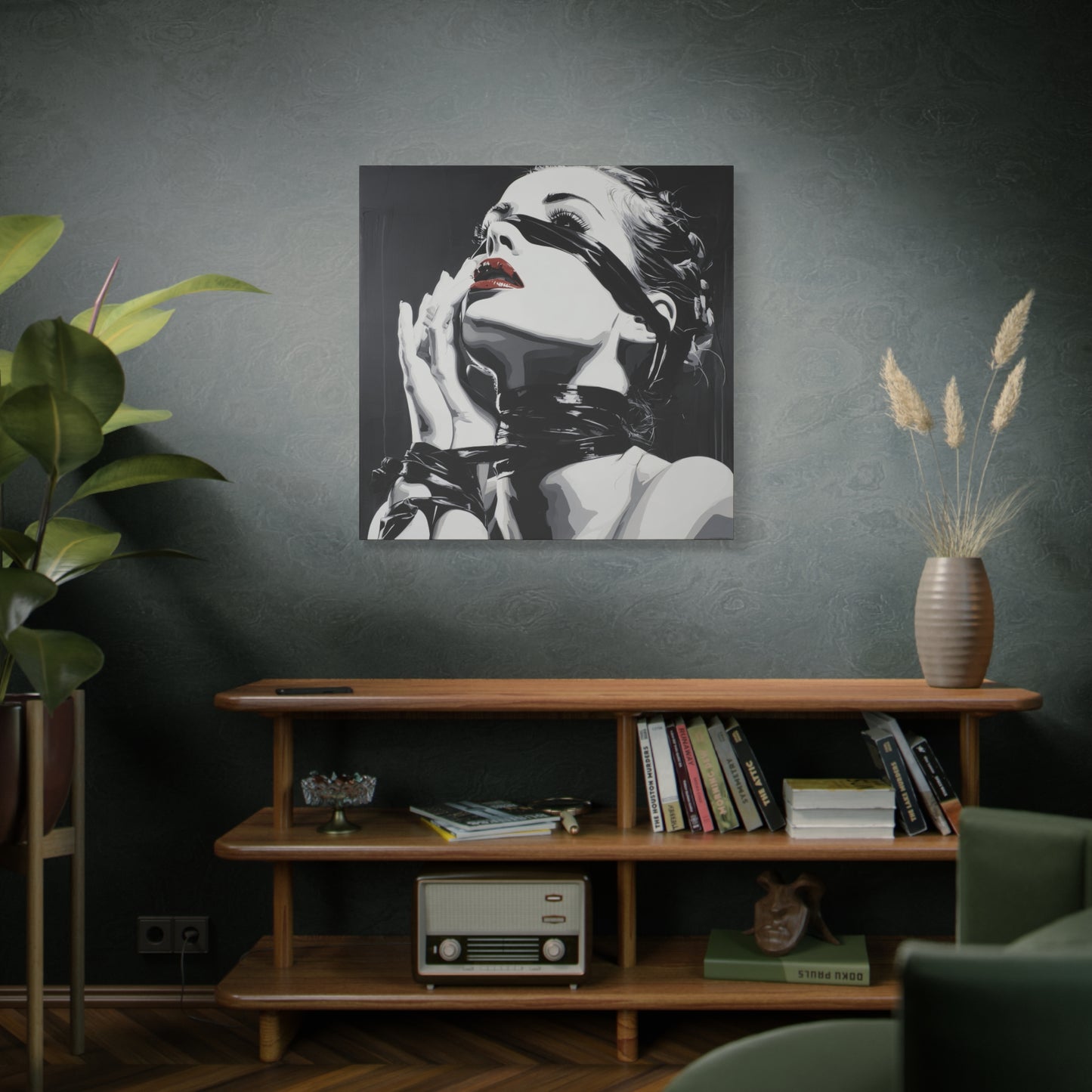 Gallery Wrapped Canvas, Ropes and Reverence Art Canvas, Erotic Shibari Art Canvas – Sable