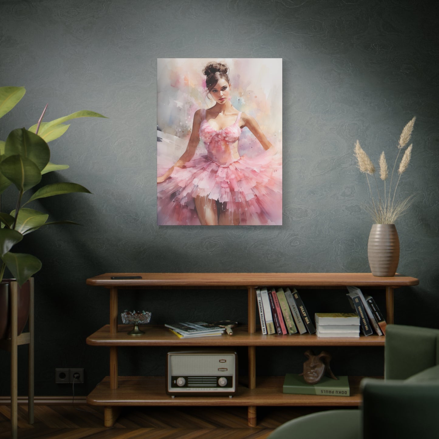 Gallery Wrapped Canvas, Ballerina Beauty, Ballet Art Canvas – Lily