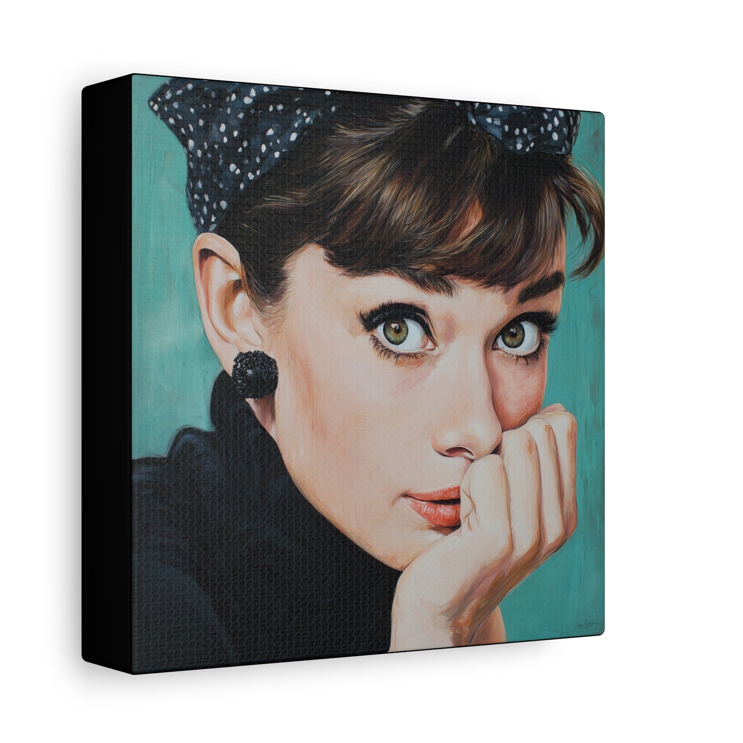 Gallery Wrapped Canvas, The Diva Project Art Canvas, Pinup Art Canvas – Audrey Hepburn - FOUR