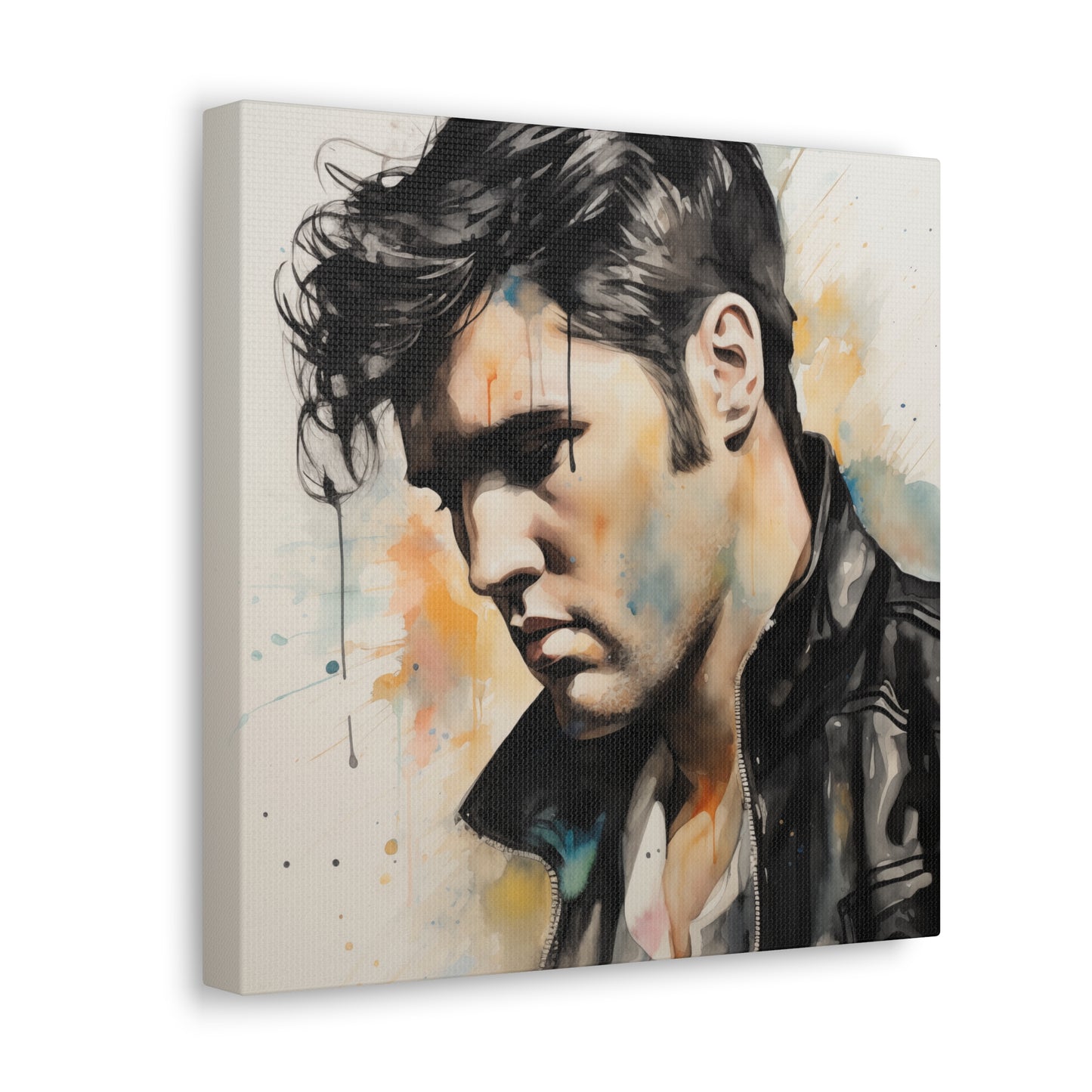 Gallery Wrapped Canvas, Celebrity Inspired, Pop Art Canvas – Elvis Also