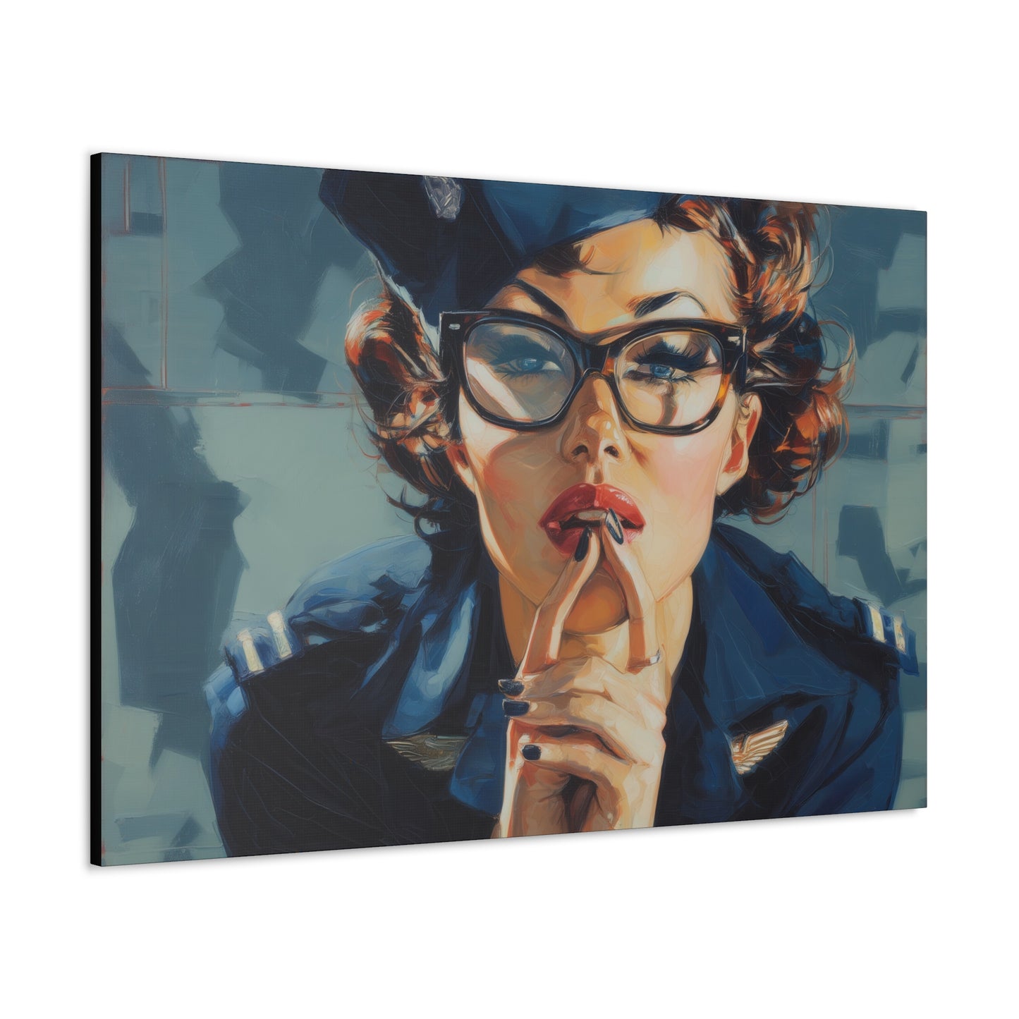 Gallery Wrapped Canvas, Liberty and Lace Art Canvas, Erotic Art Canvas – Peggy Sue