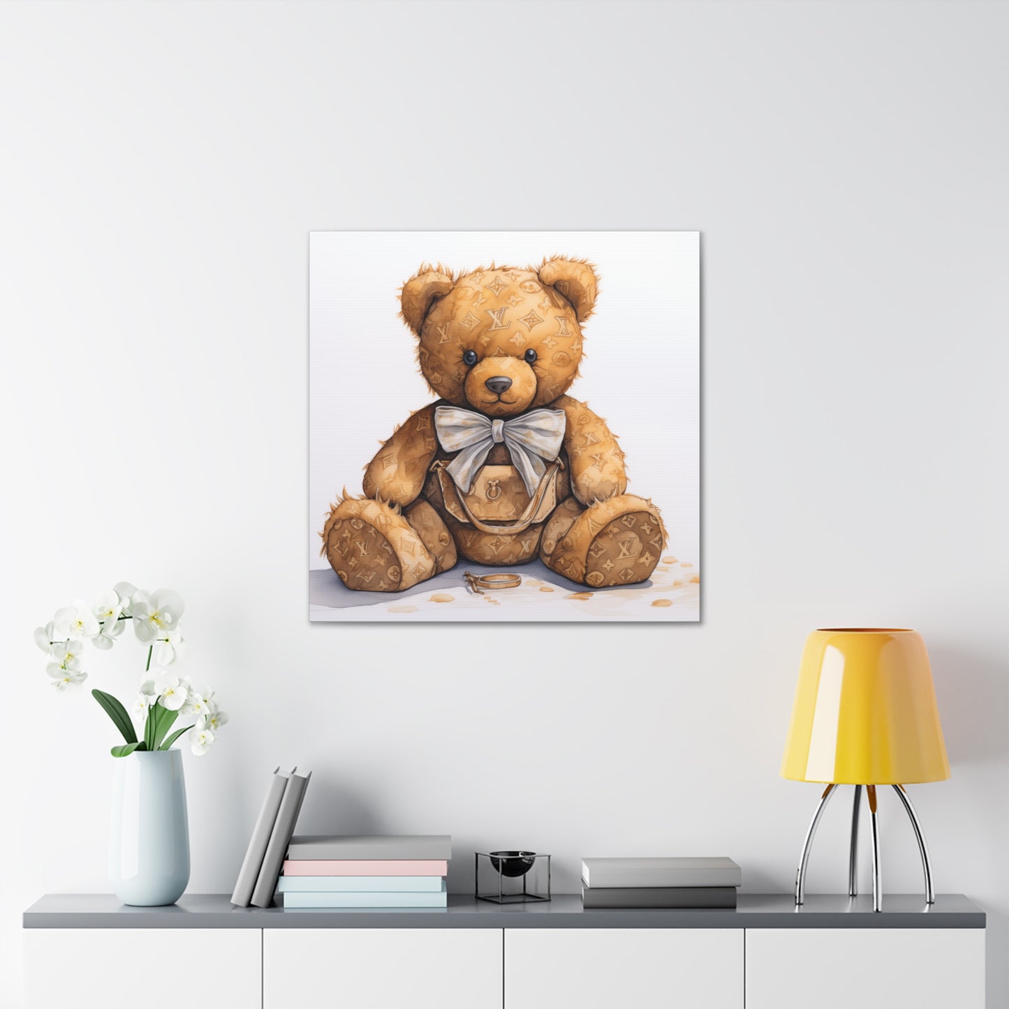 Canvas Gallery Wrap - LV Bear Wall Art - Ring