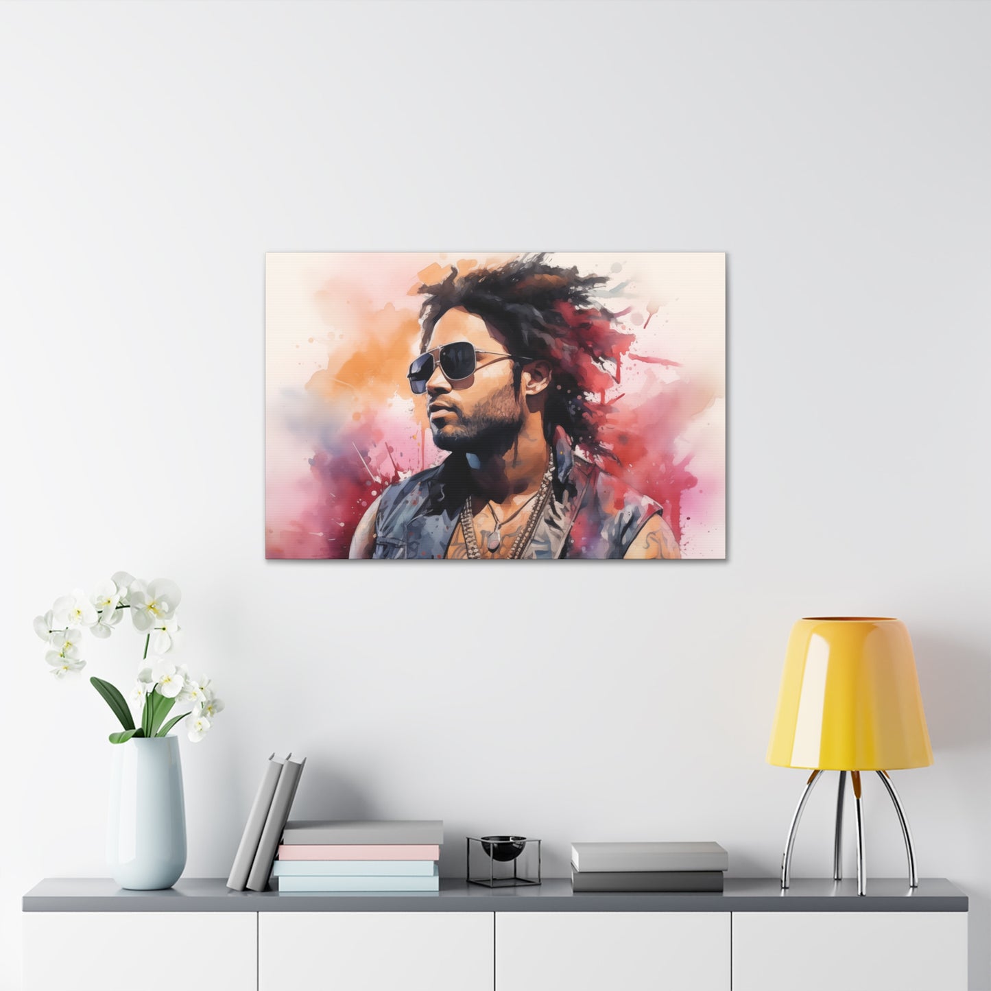Gallery Wrapped Canvas, Celebrity Inspired, Pop Art Canvas – Lenny