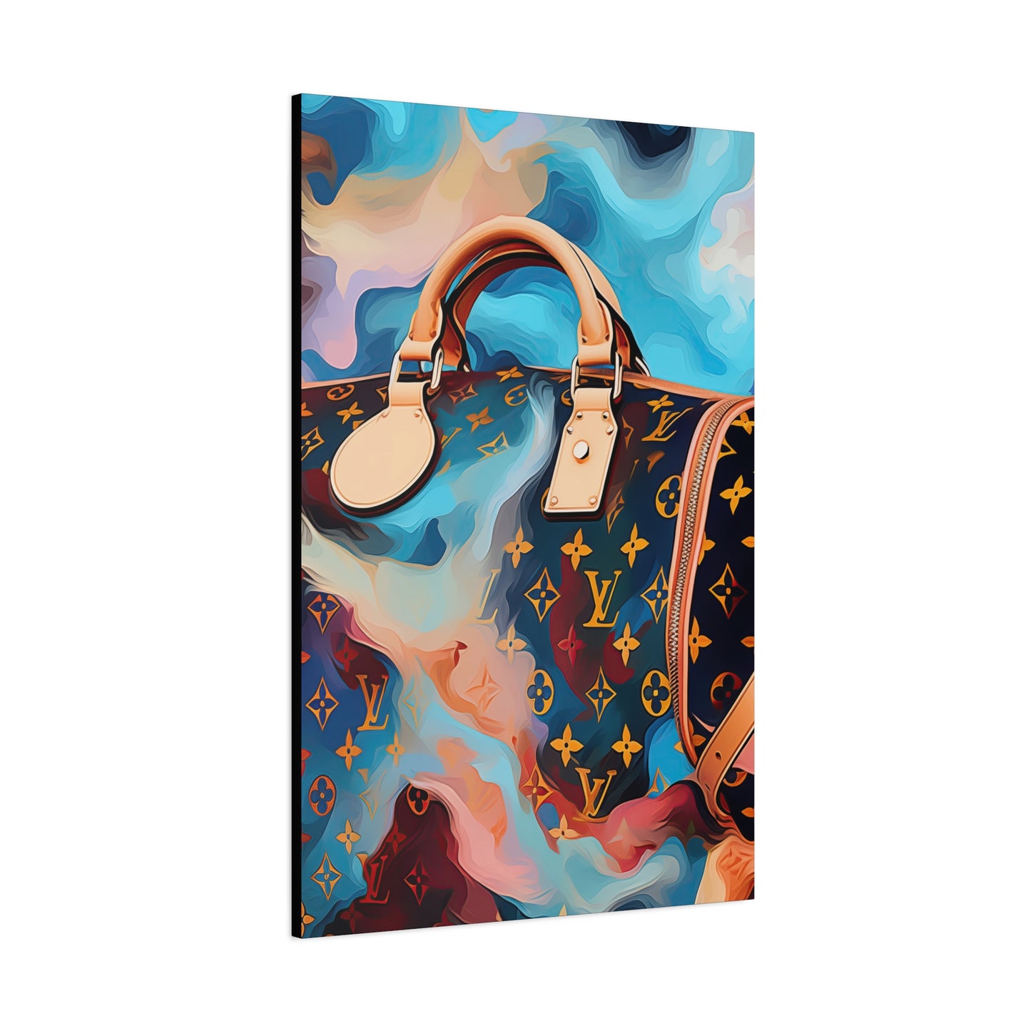 Canvas Gallery Wrap - LV Designer Inspired Wall Art - Abstract