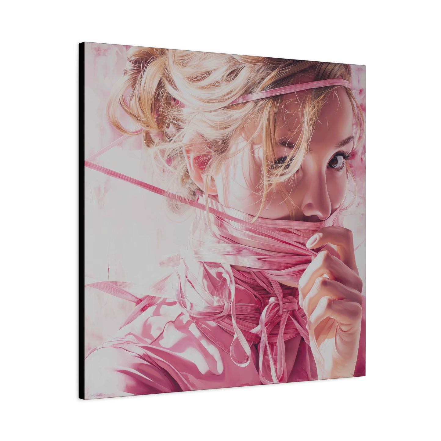 Gallery Wrapped Canvas, Ropes and Reverence Art Canvas, Erotic Shibari Art Canvas – Lilith