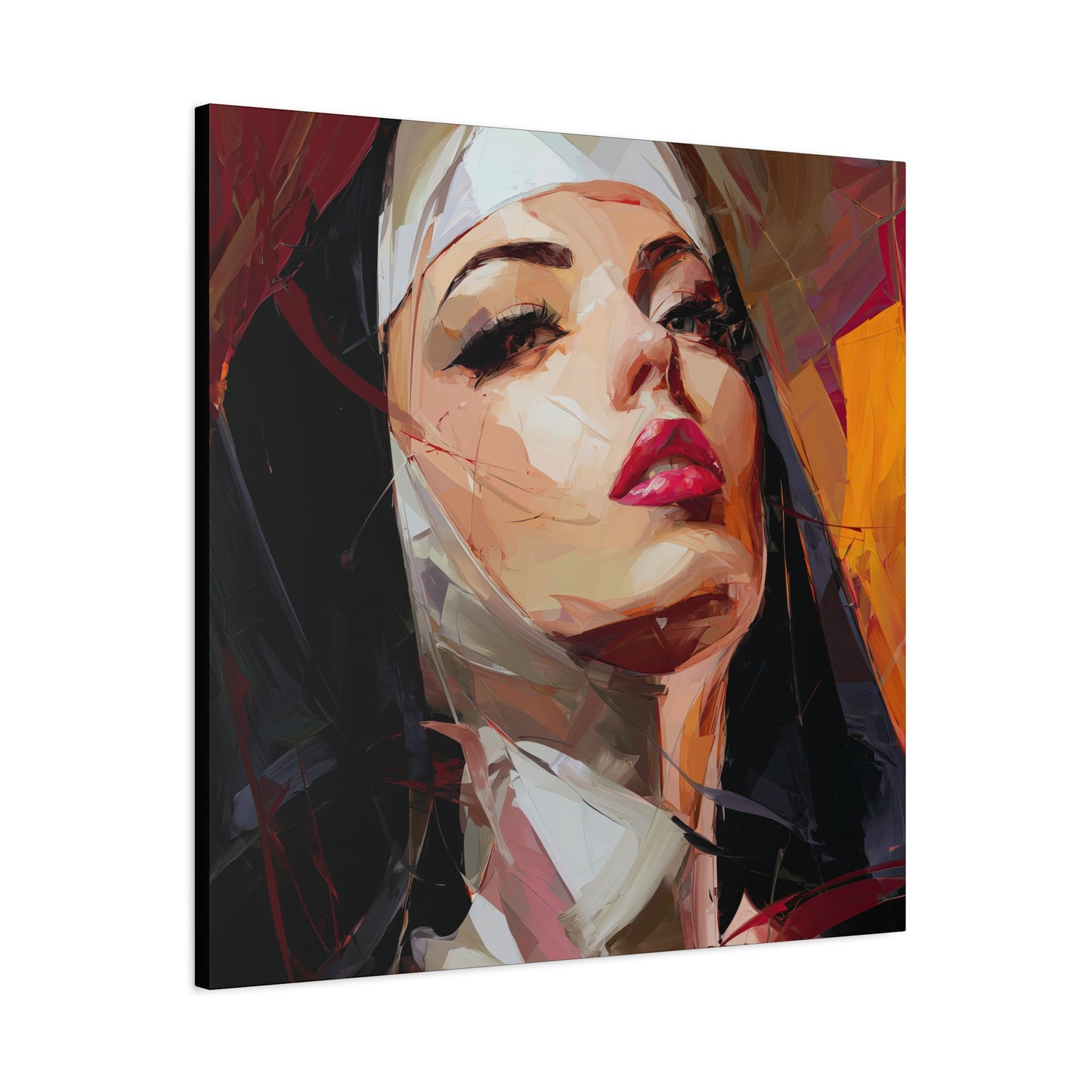 Gallery Wrapped Canvas, Habits and Heresy Art Canvas, Naughty Nuns Art Canvas – Sister Veritas