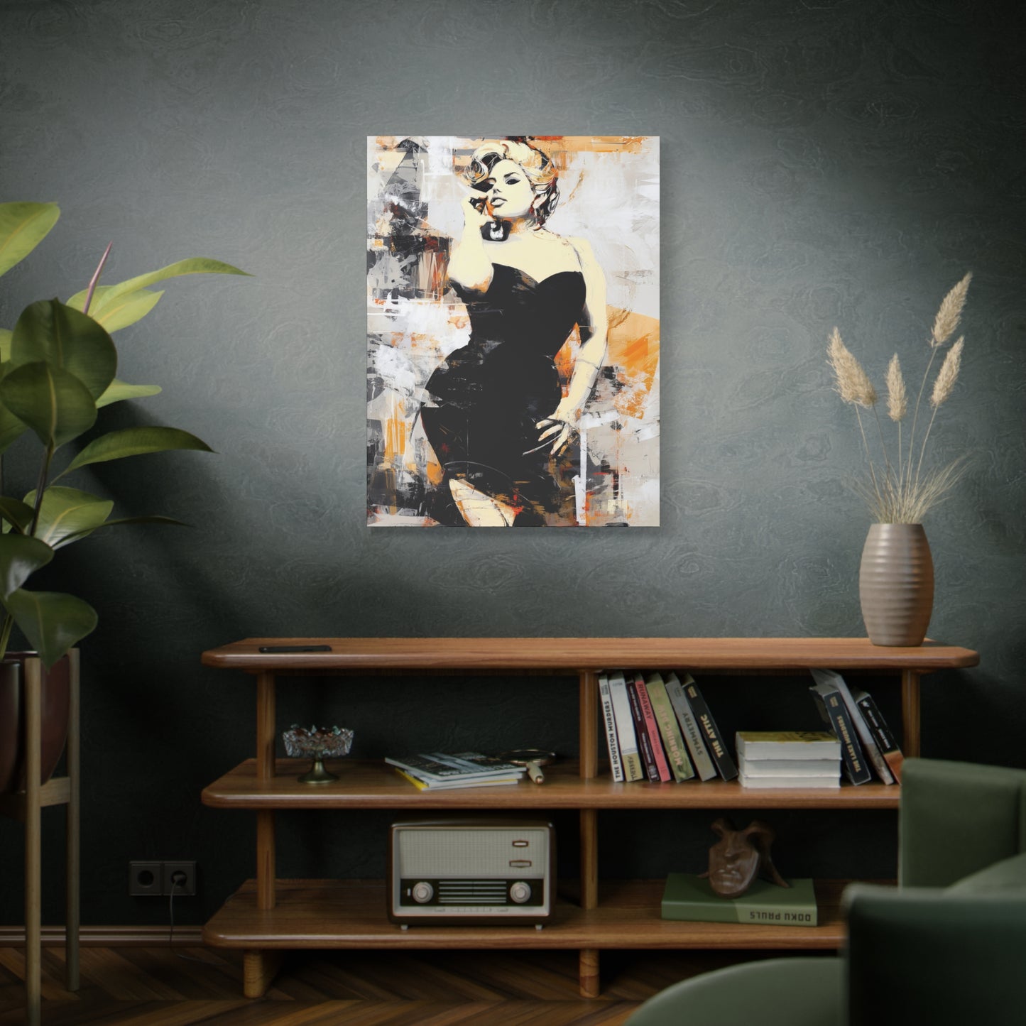Gallery Wrapped Canvas, Guilt and Grit Adult Art Canvas, Erotic Pinup Art Canvas – Carmen