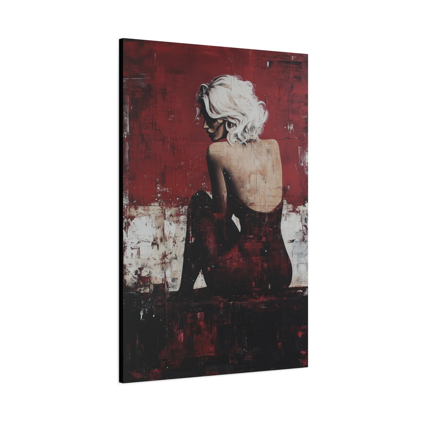 Gallery Wrapped Canvas, Guilt and Grit Adult Art Canvas, Erotic Pinup Art Canvas – Vivica