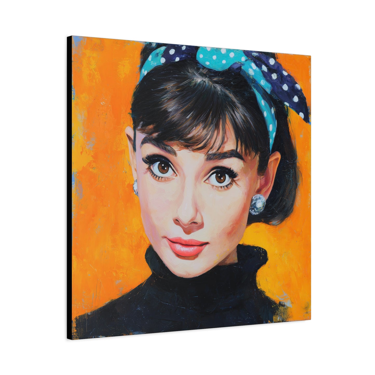 Gallery Wrapped Canvas, The Diva Project Art Canvas, Pinup Art Canvas – Audrey Hepburn - SIX